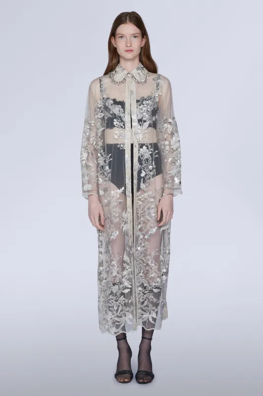 Long-sleeved Lace Midi Dress sold by Antonio Marras