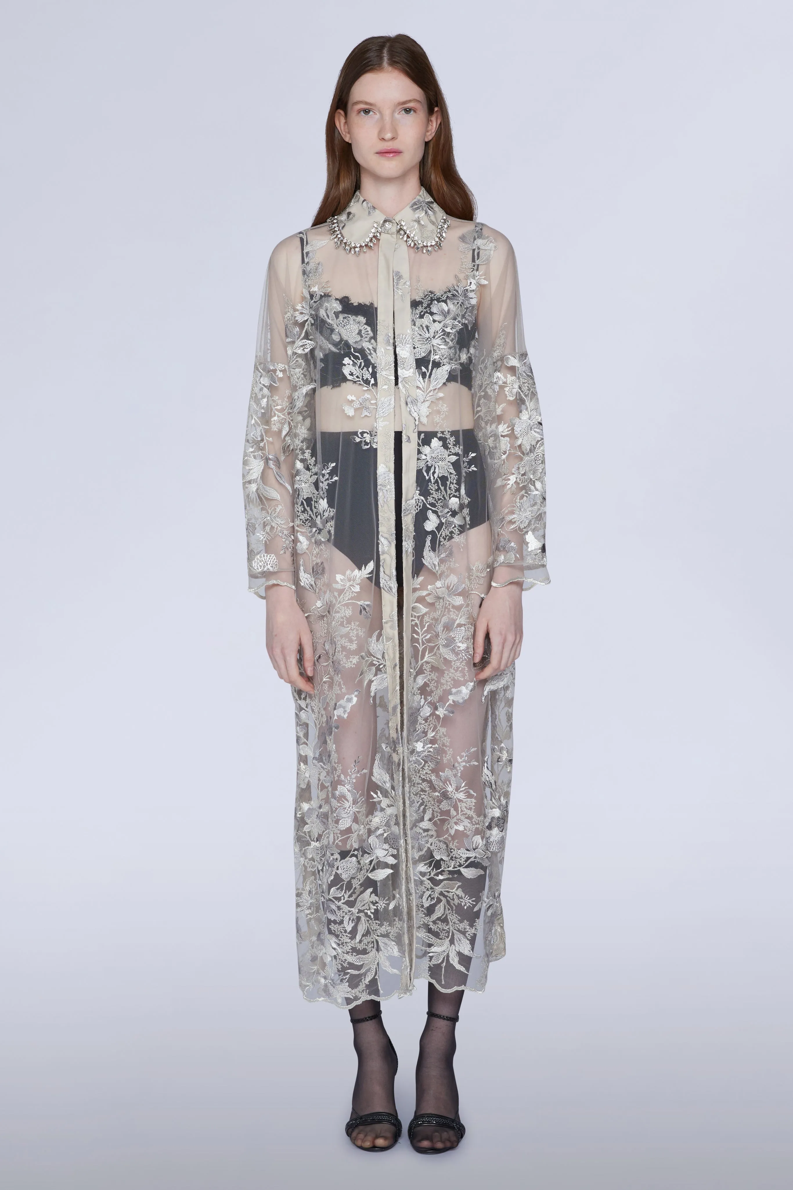 Long-sleeved Lace Midi Dress sold by Antonio Marras
