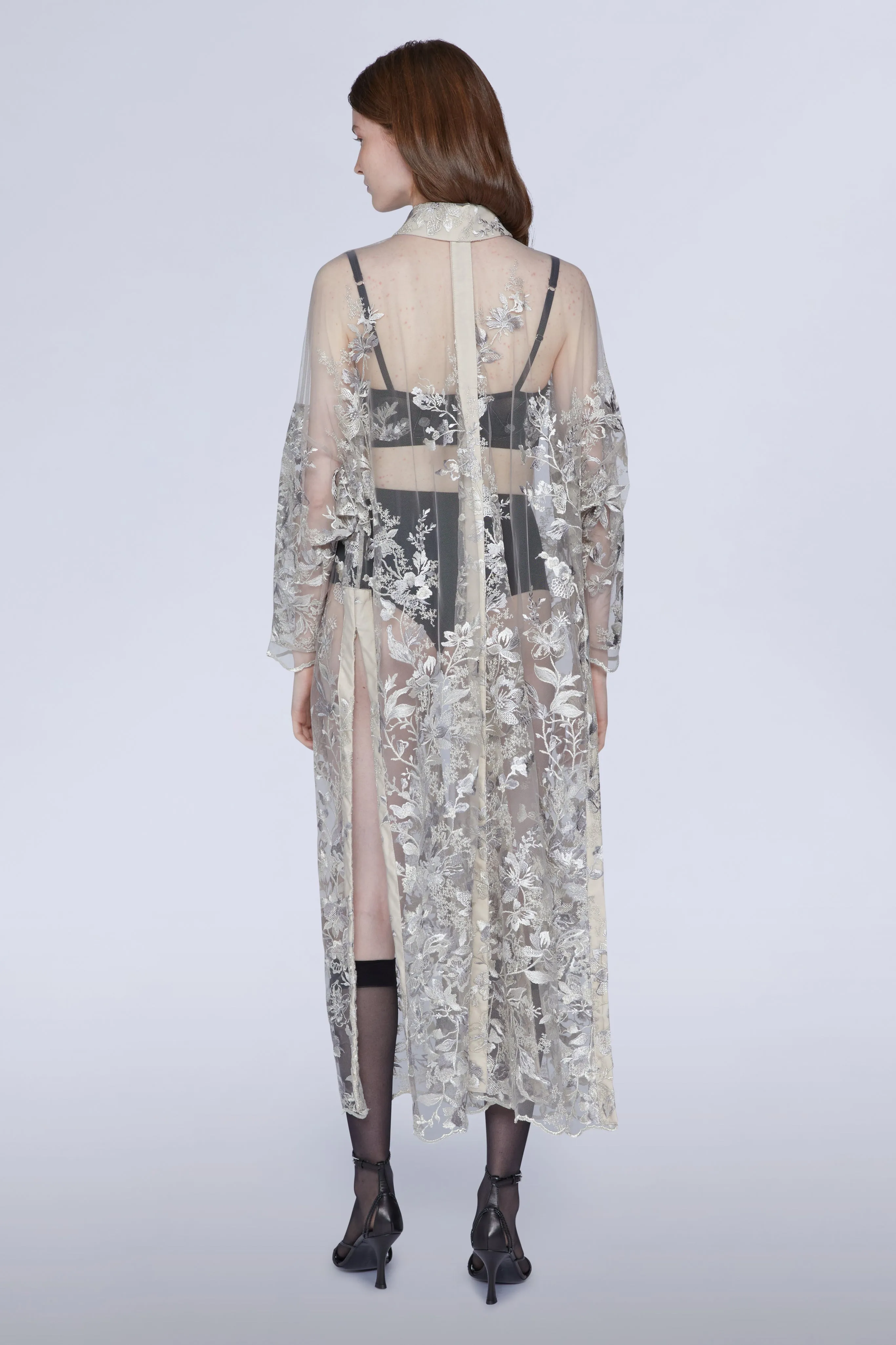 Long-sleeved Lace Midi Dress sold by Antonio Marras product image thumbnail 4