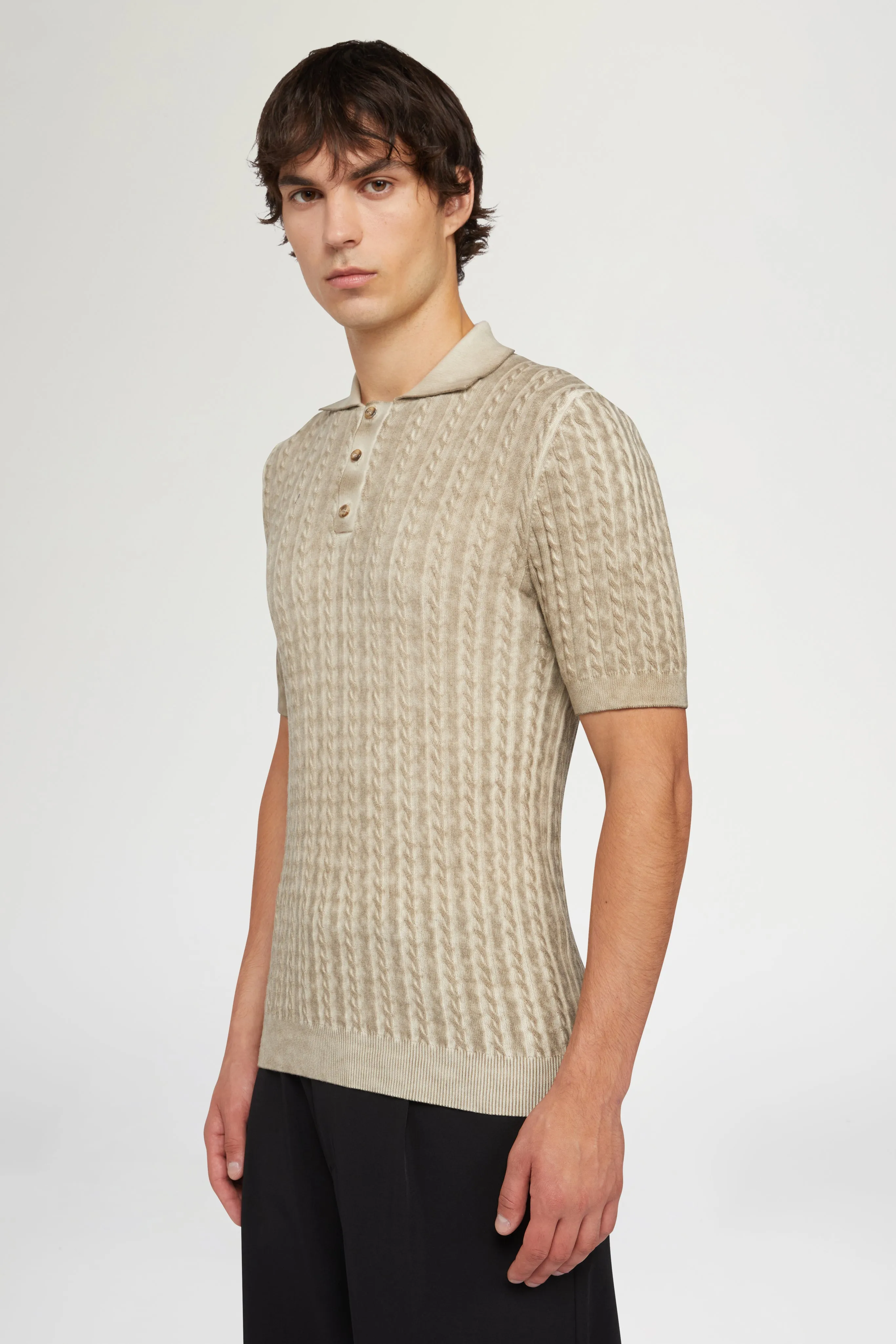 Beige Knit Polo sold by Antonio Marras product image thumbnail 4