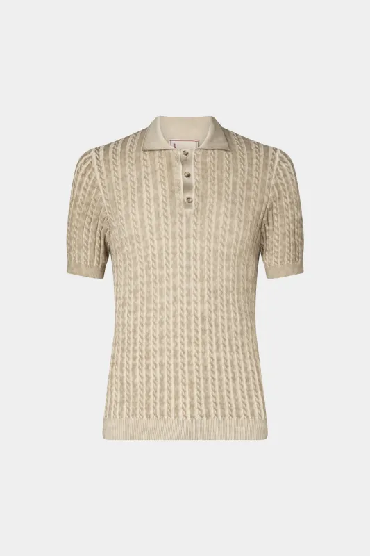 Beige Knit Polo sold by Antonio Marras