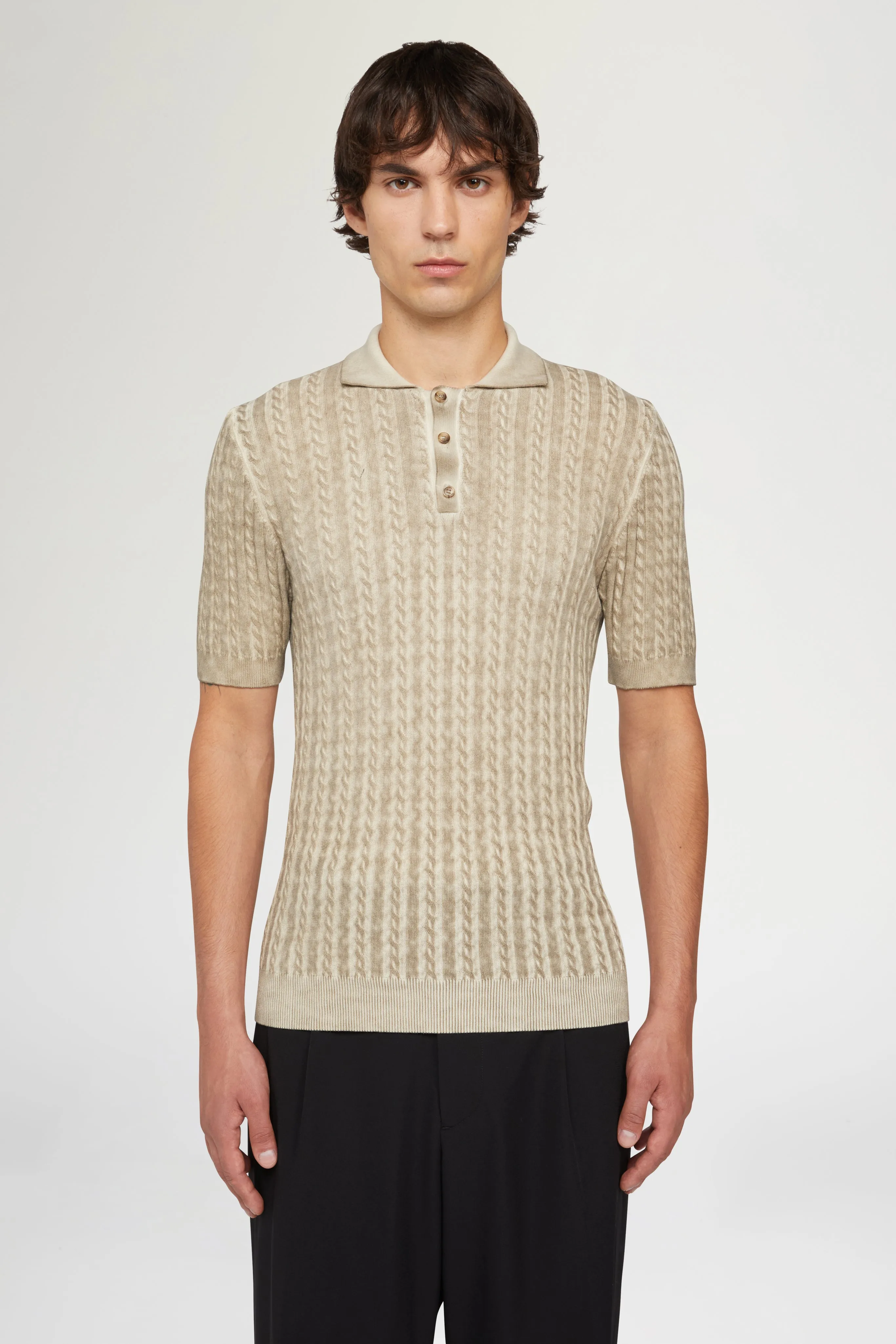 Beige Knit Polo sold by Antonio Marras product image thumbnail 3