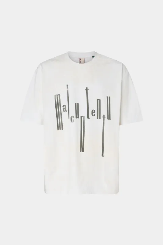 White Maicuntentu T-shirt sold by Antonio Marras