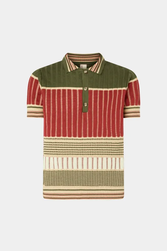 Red & Green Knit Polo sold by Antonio Marras