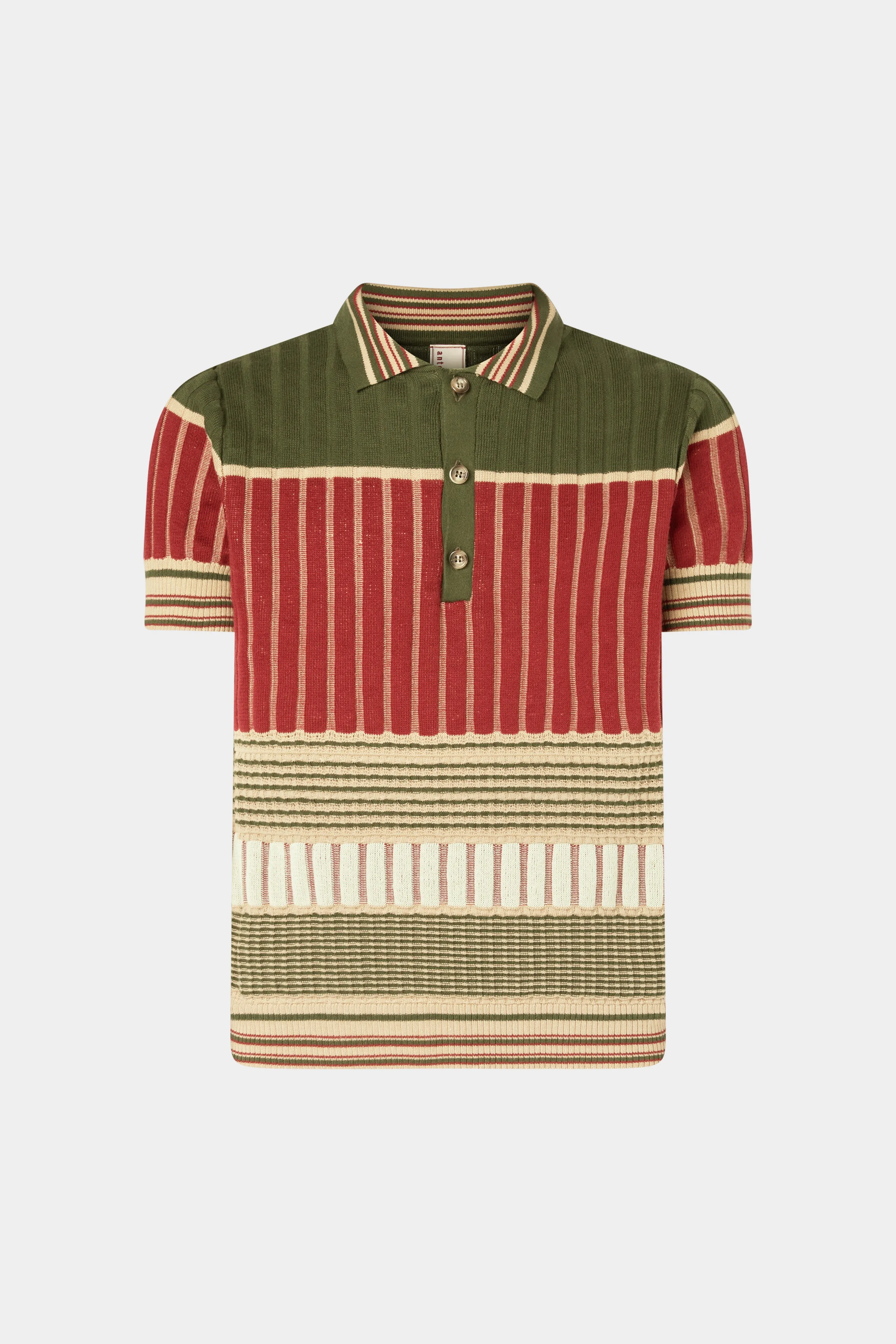 Red & Green Knit Polo sold by Antonio Marras