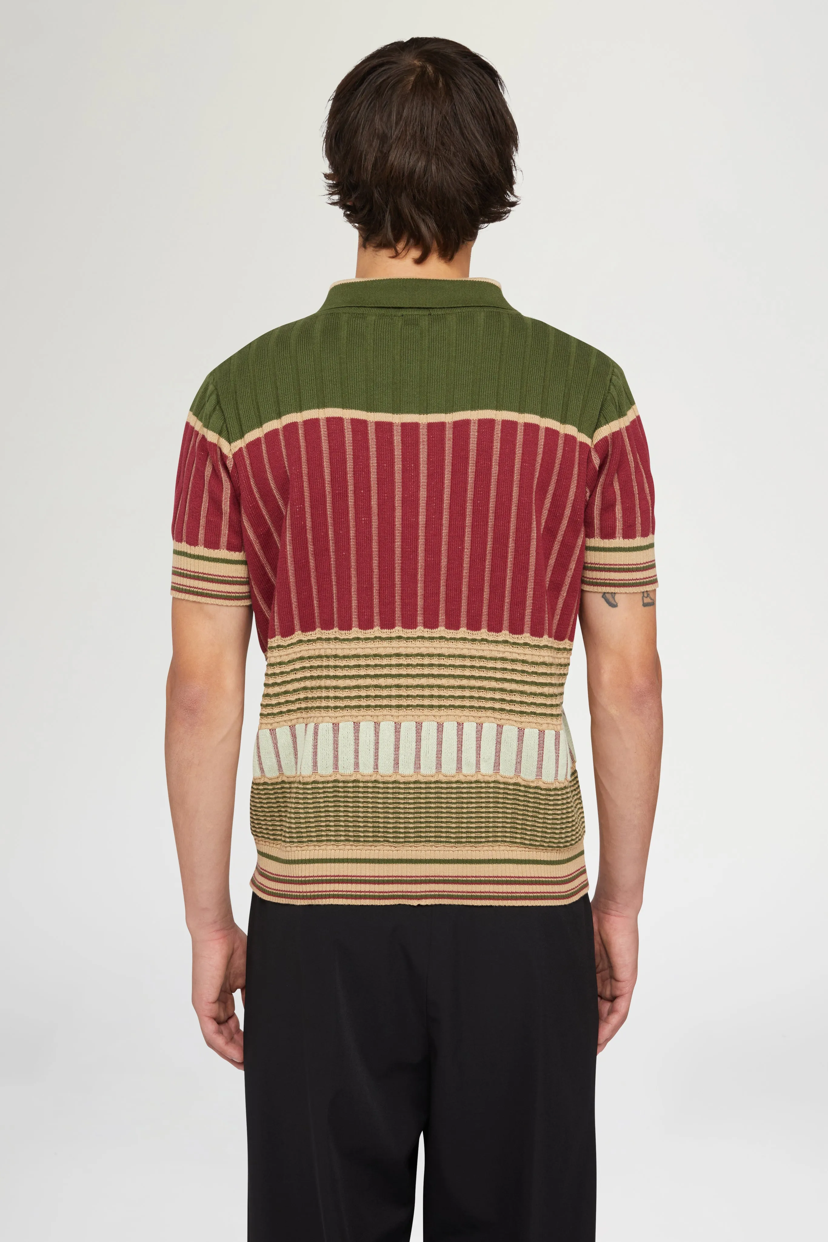 Red & Green Knit Polo sold by Antonio Marras product image thumbnail 5
