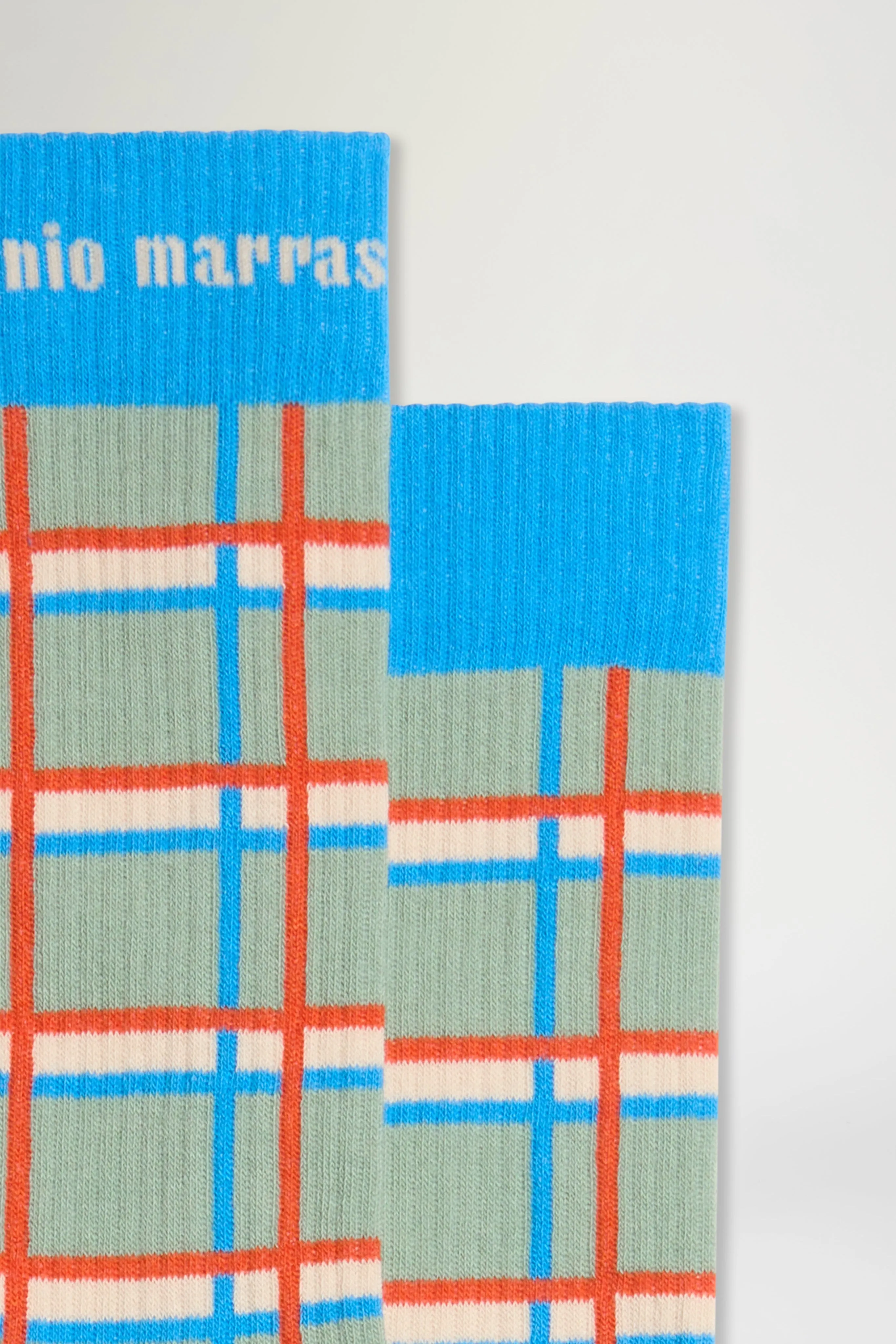 Green & Blue Checked Socks sold by Antonio Marras product image thumbnail 2