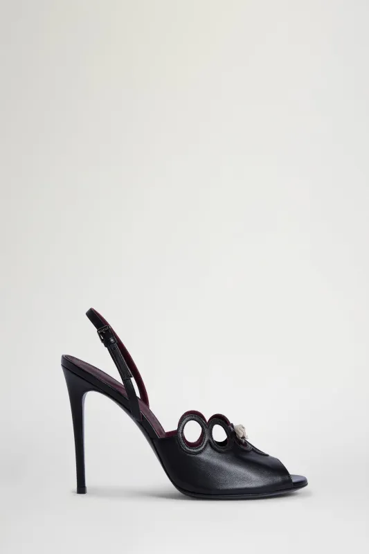 Black Bow Sandals made by Antonio Marras