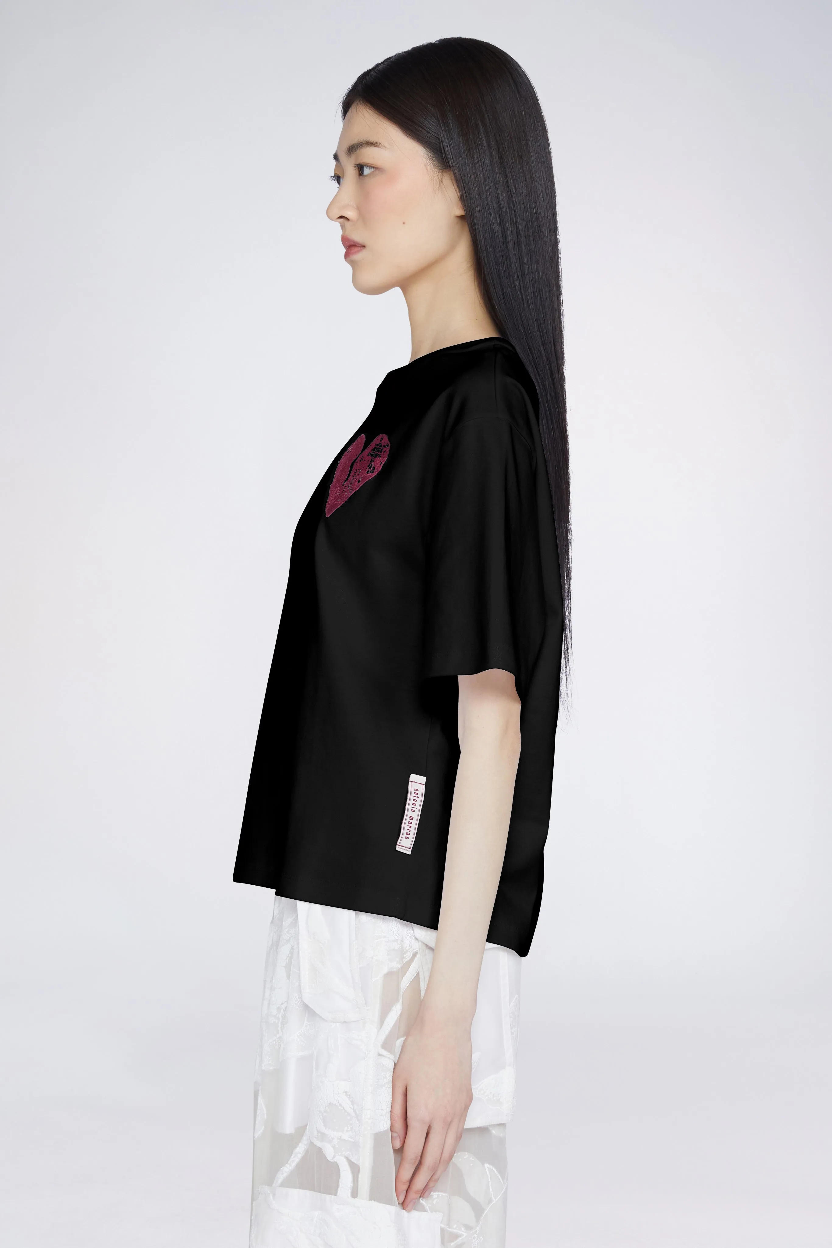 Heart T-shirt Black sold by Antonio Marras product image thumbnail 3