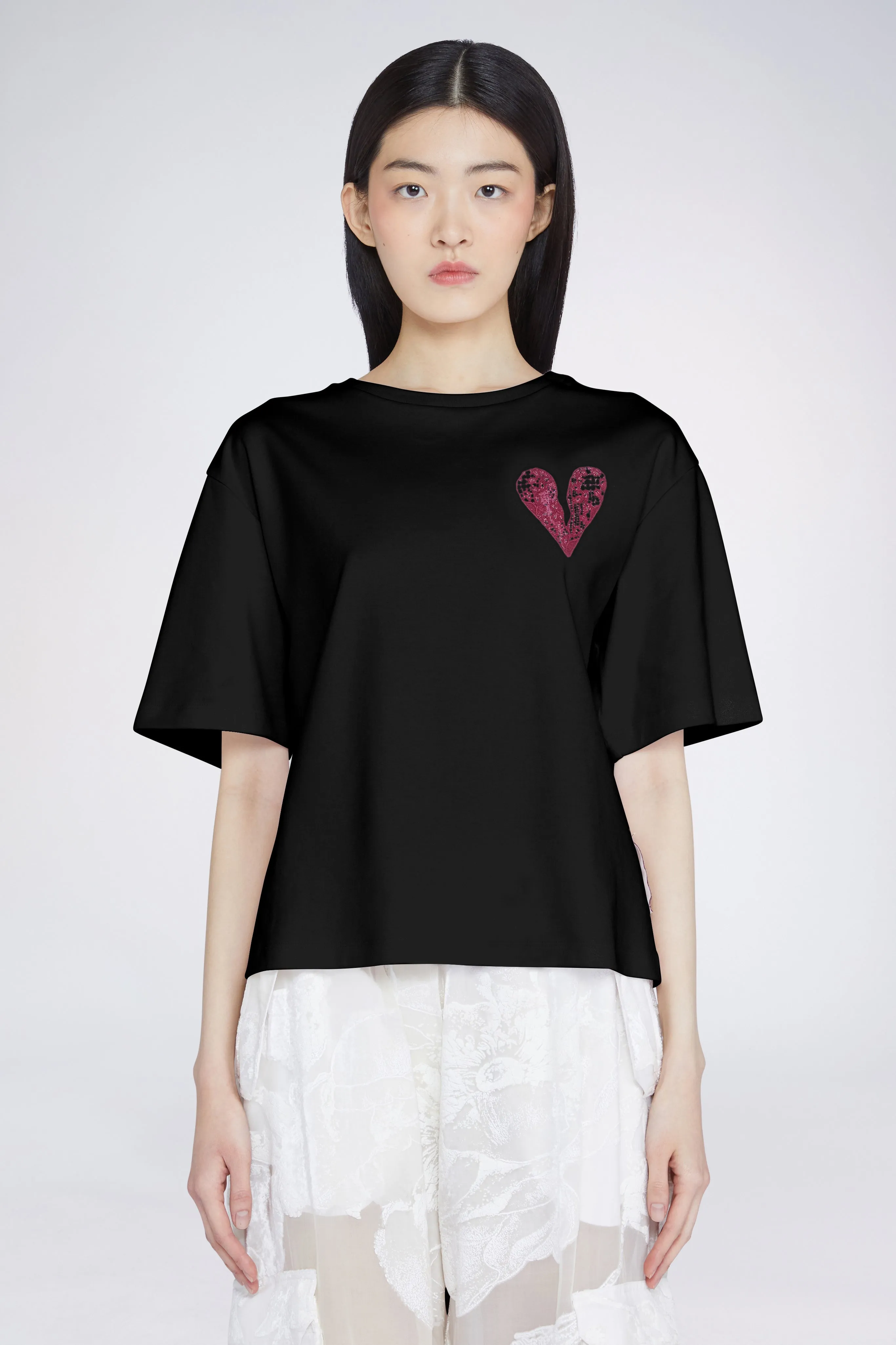 Heart T-shirt Black sold by Antonio Marras
