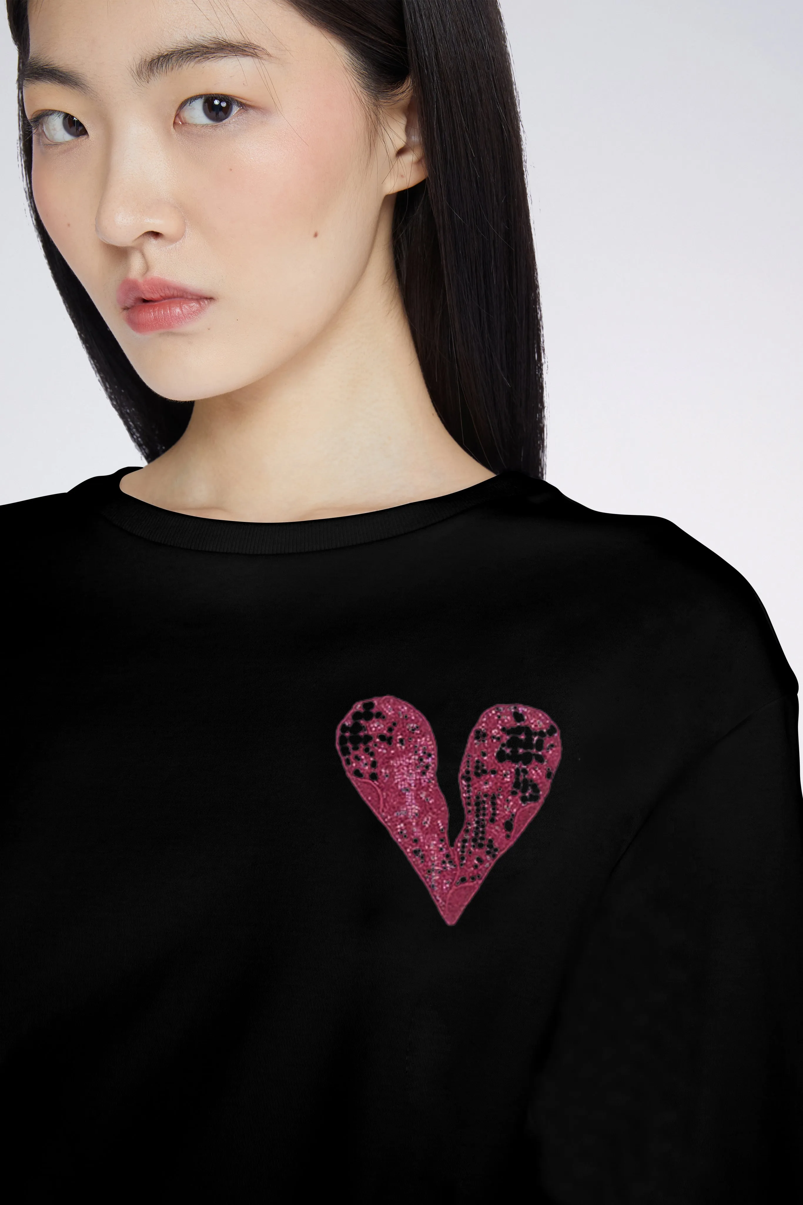 Heart T-shirt Black sold by Antonio Marras product image thumbnail 5