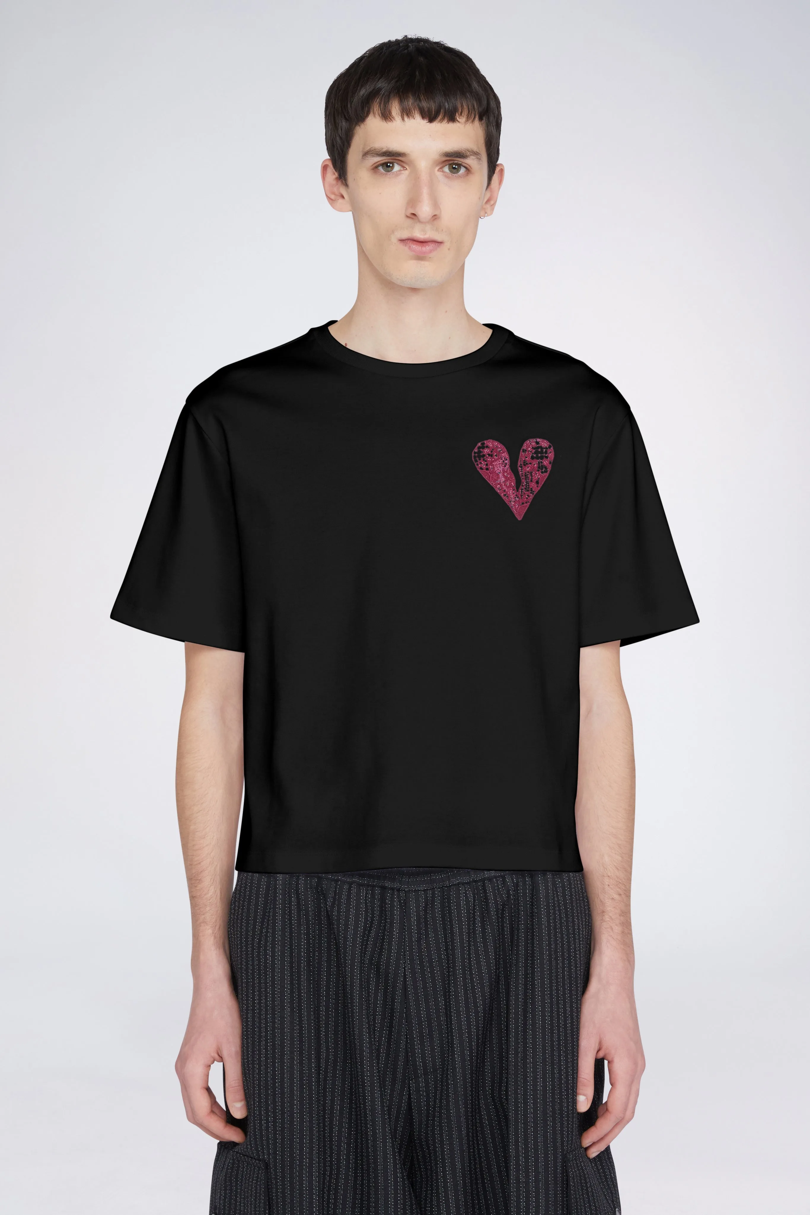 Heart T-shirt Black sold by Antonio Marras