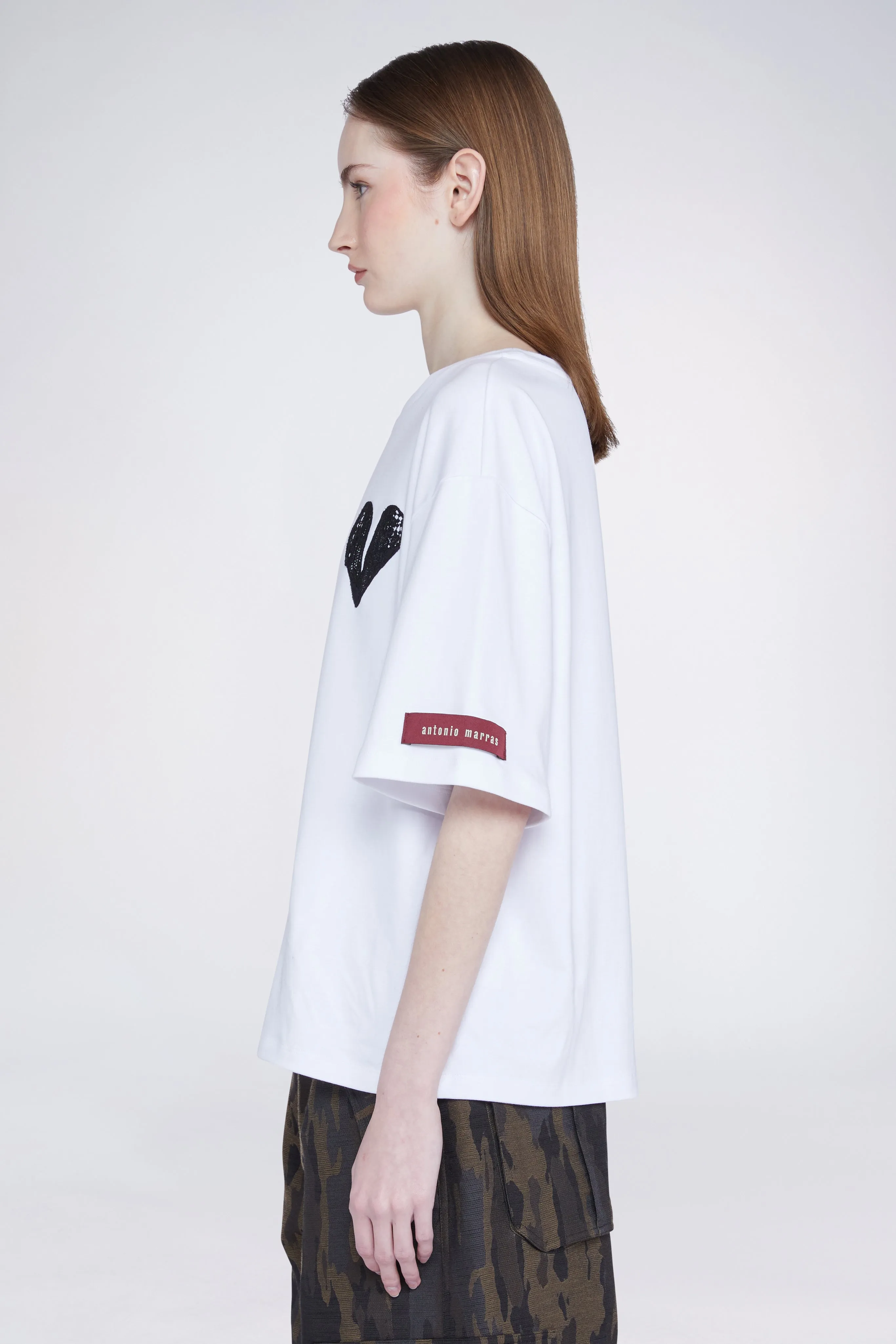 Heart T-shirt White sold by Antonio Marras product image thumbnail 3