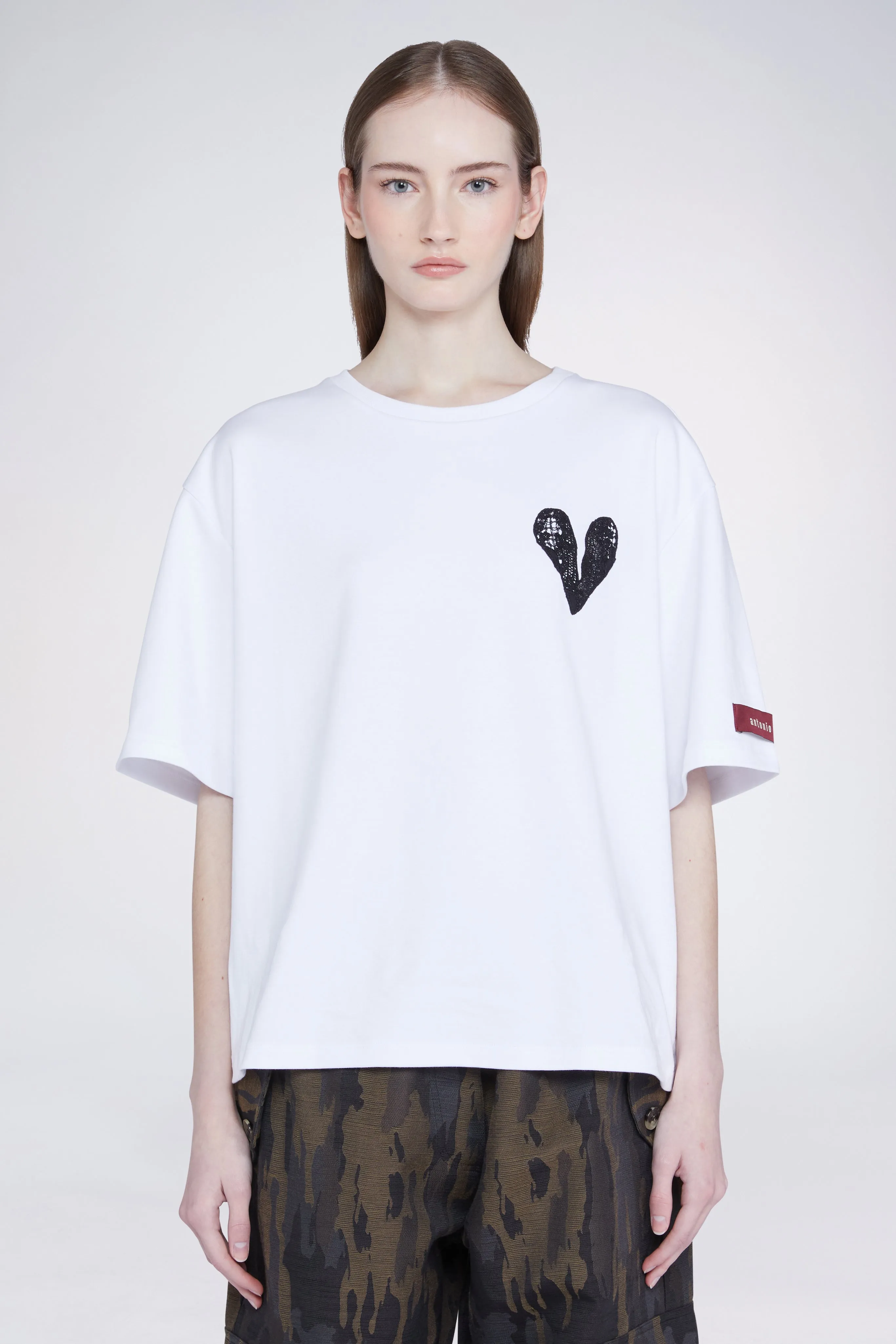 Heart T-shirt White sold by Antonio Marras