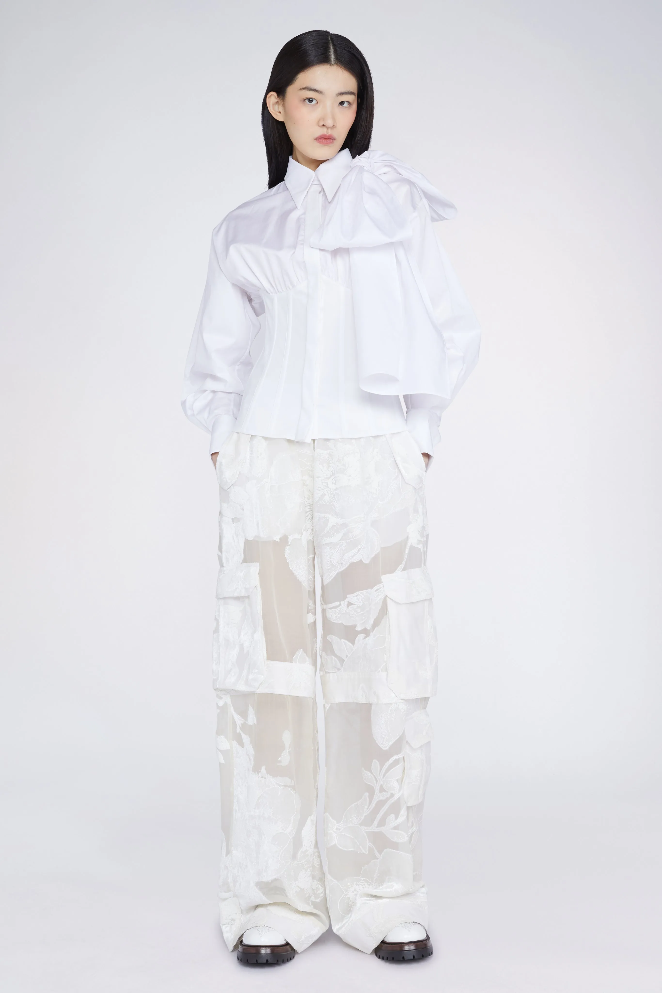 White Shirt with Bow sold by Antonio Marras