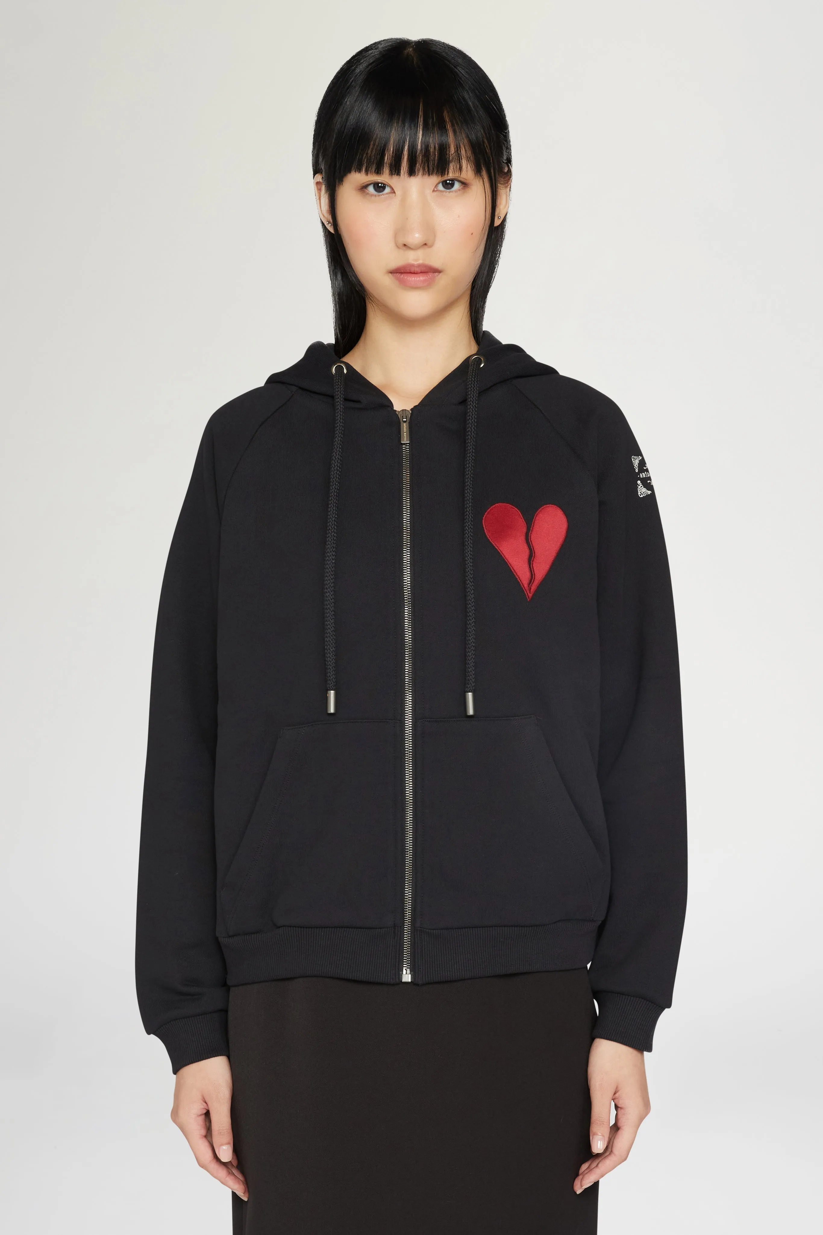 Broken Heart Hoodie with Zip sold by Antonio Marras product image thumbnail 2