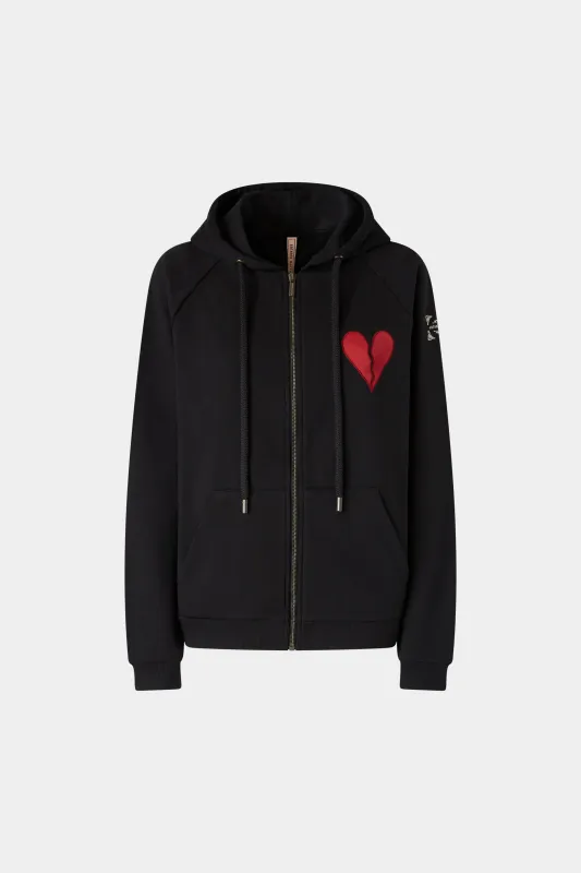 Broken Heart Hoodie with Zip sold by Antonio Marras