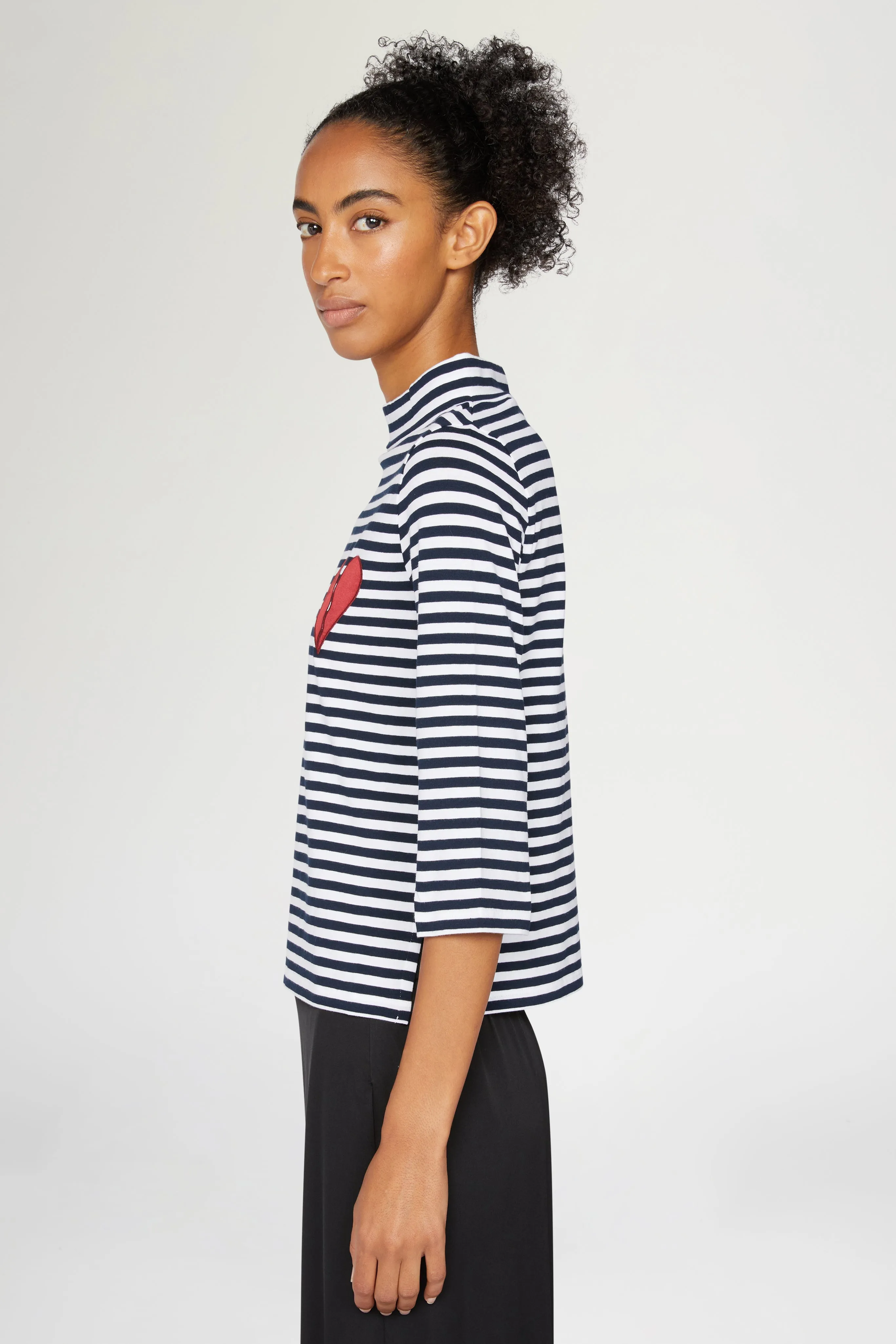 Broken Heart Striped 3/4 sleeve T-shirt sold by Antonio Marras product image thumbnail 4