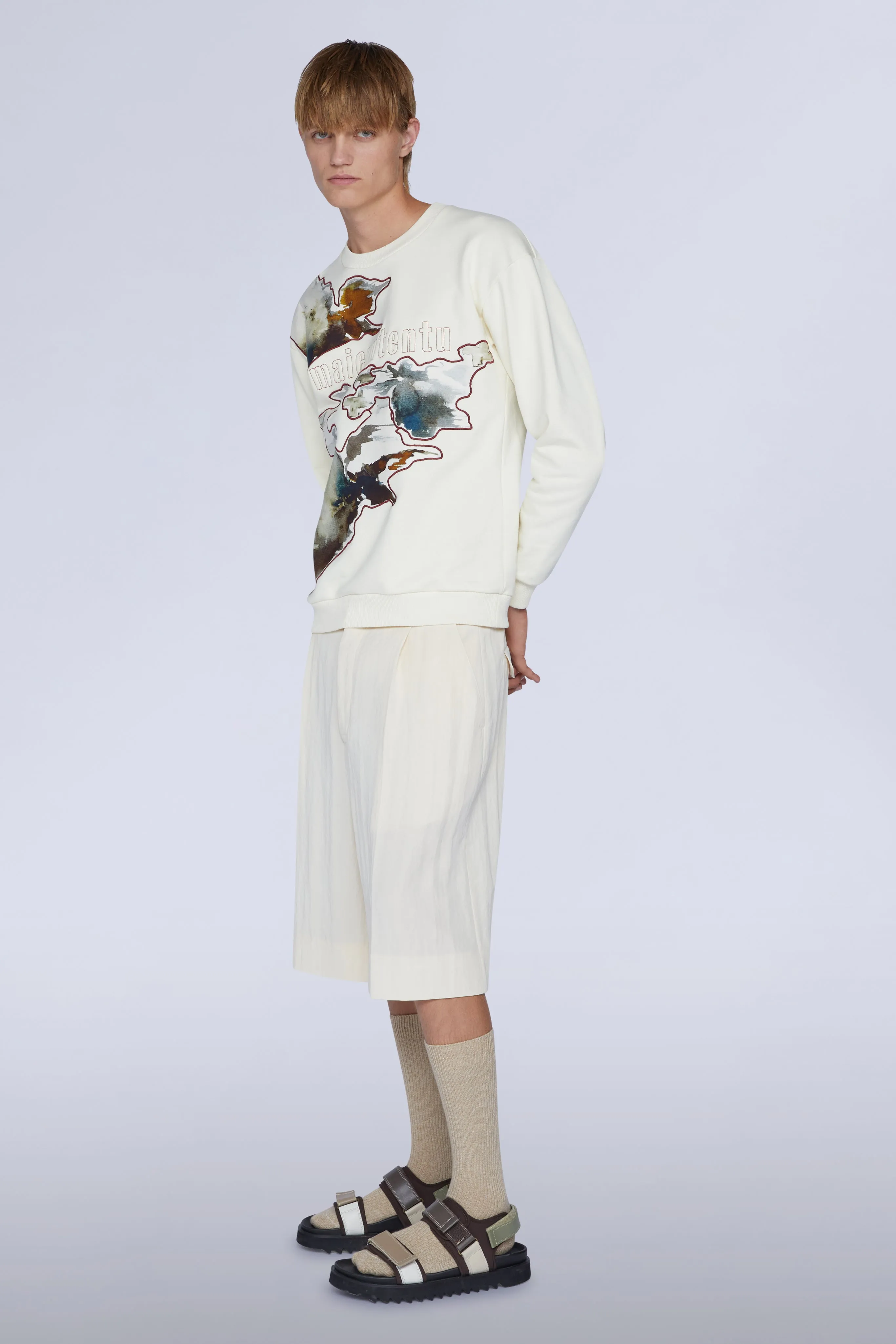 Maicuntentu White Sweatshirt sold by Antonio Marras product image thumbnail 3