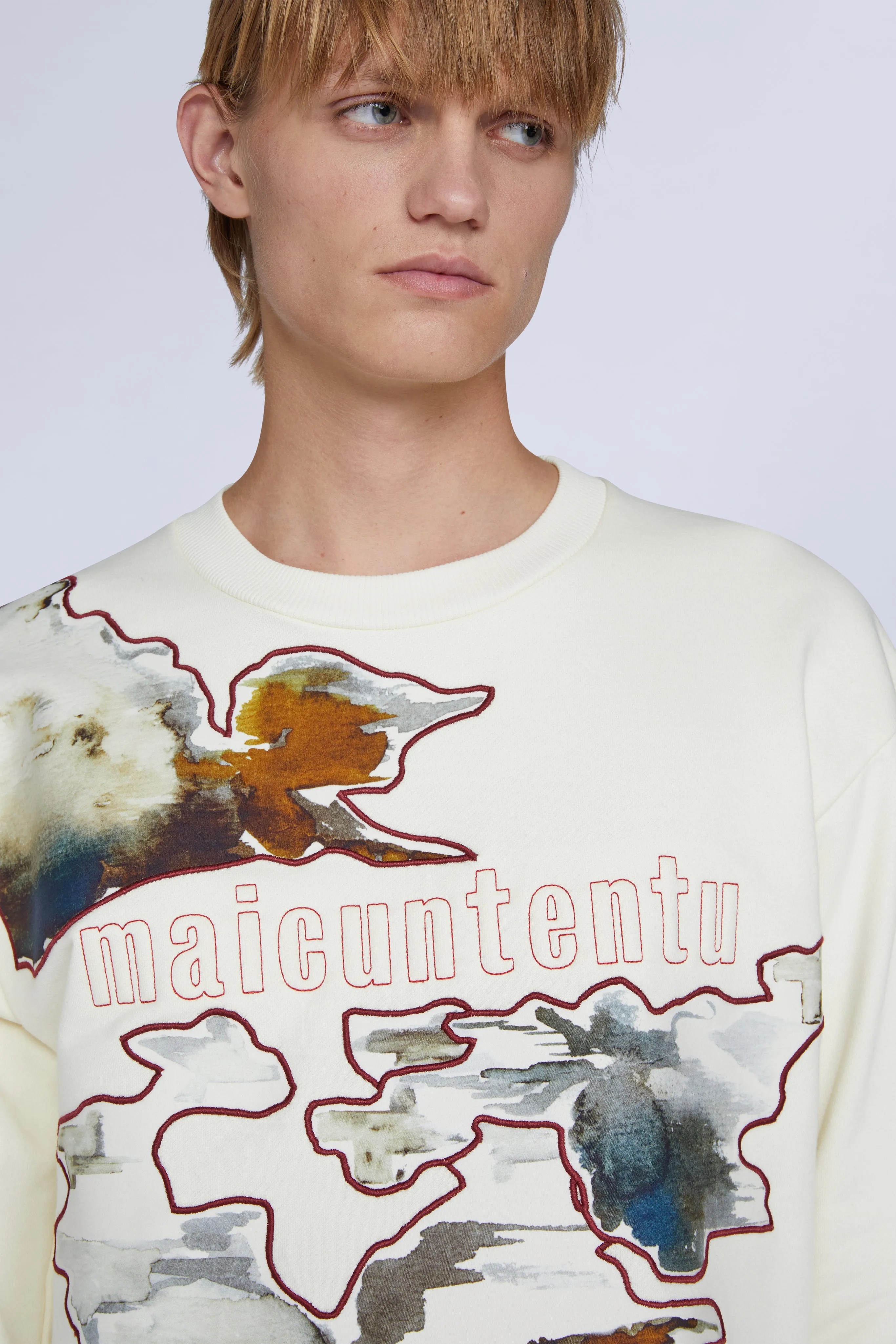 Maicuntentu White Sweatshirt sold by Antonio Marras product image thumbnail 4