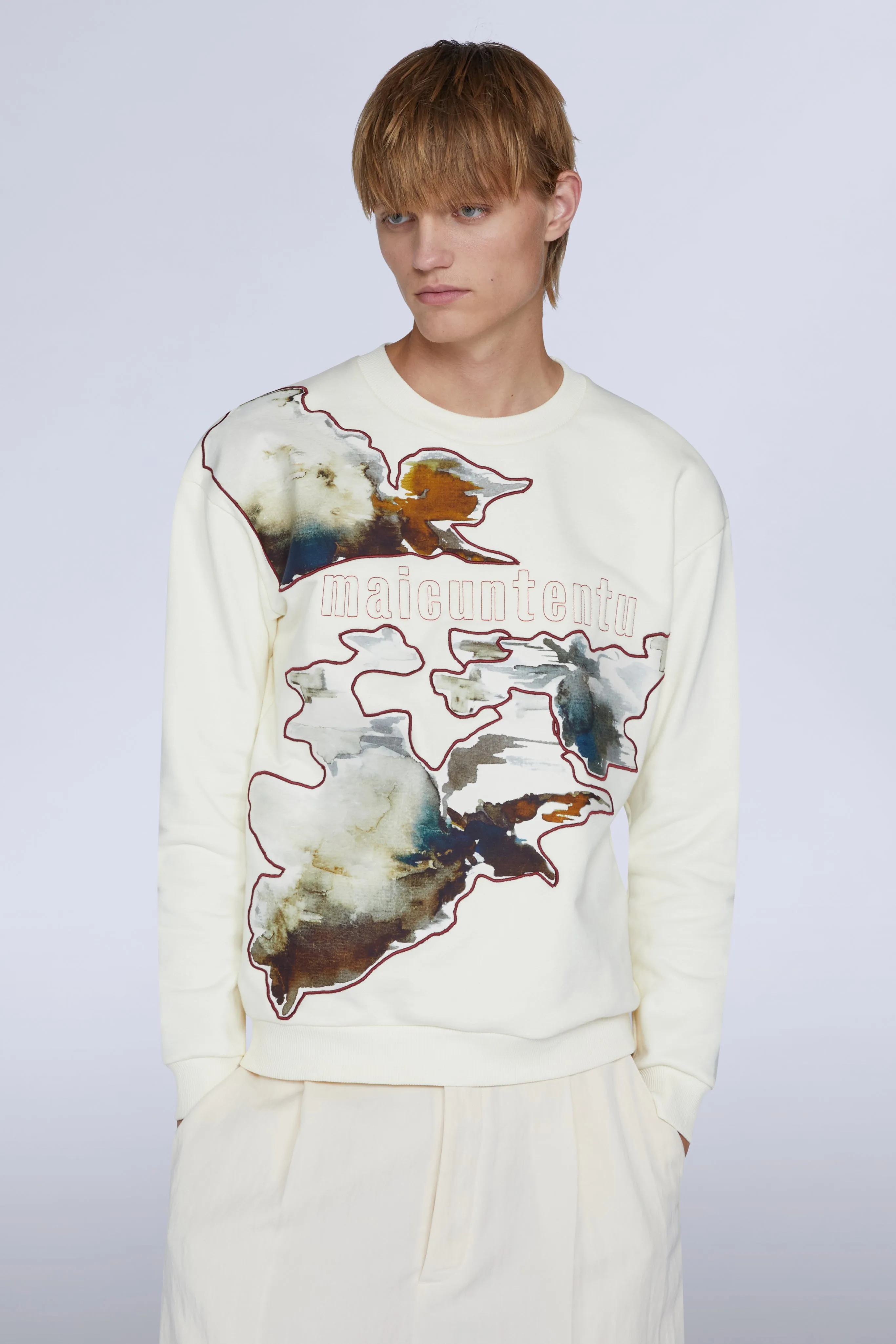 Maicuntentu White Sweatshirt sold by Antonio Marras product image thumbnail 2