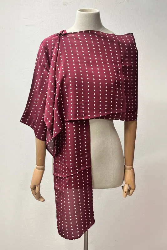 Bordeaux Shawl made by Antonio Marras