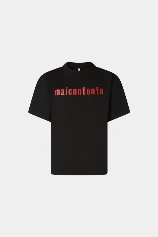 Maicuntentu Black T-shirt sold by Antonio Marras