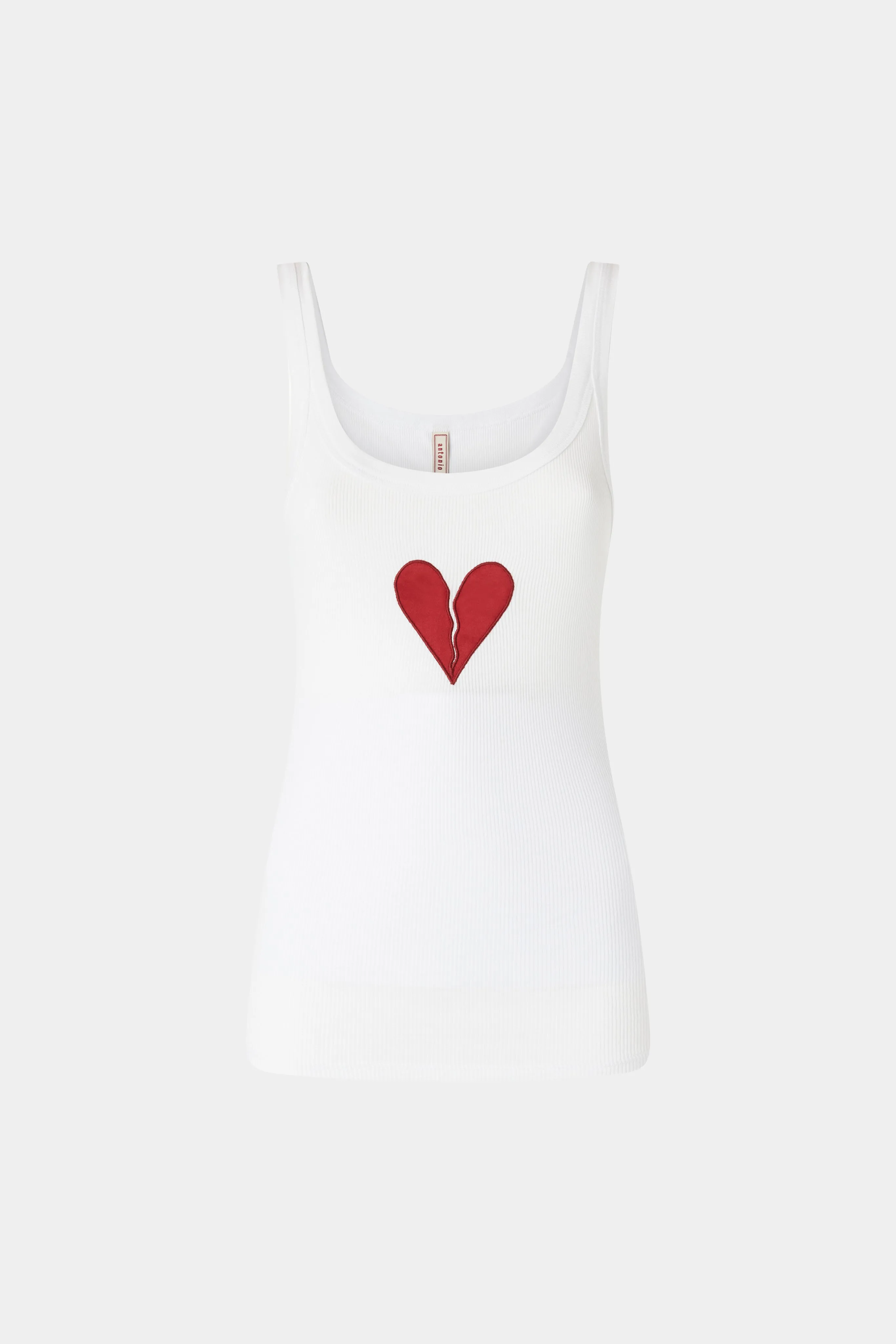 Broken Heart Tank Top White sold by Antonio Marras