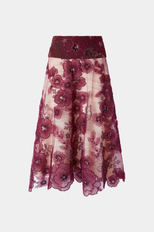 Embroidered Tulle Circle Skirt With Basque sold by Antonio Marras