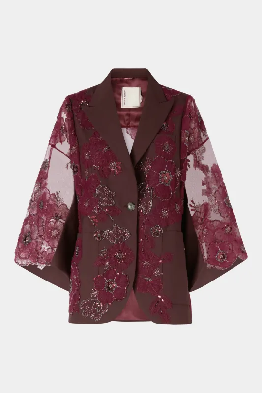 Jacket With Embroidered Tulle Kimono Sleeve made by Antonio Marras