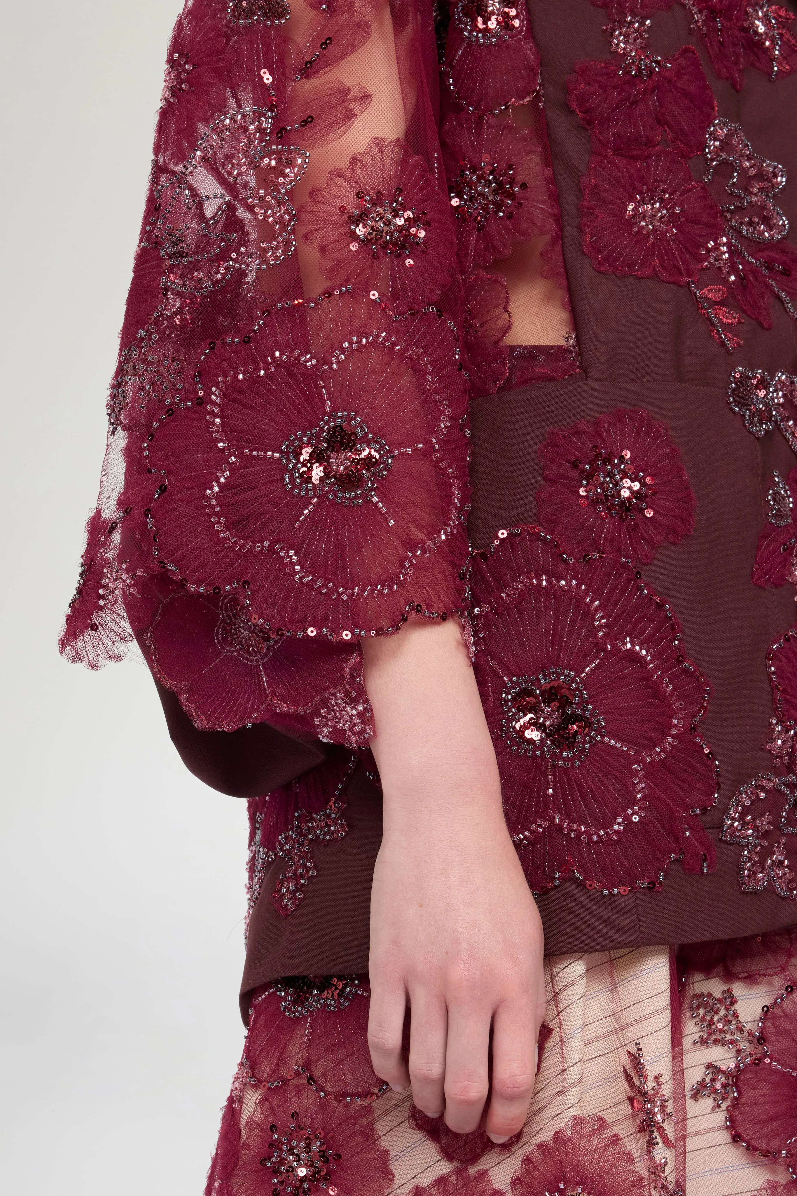 Jacket With Embroidered Tulle Kimono Sleeve sold by Antonio Marras product image thumbnail 4
