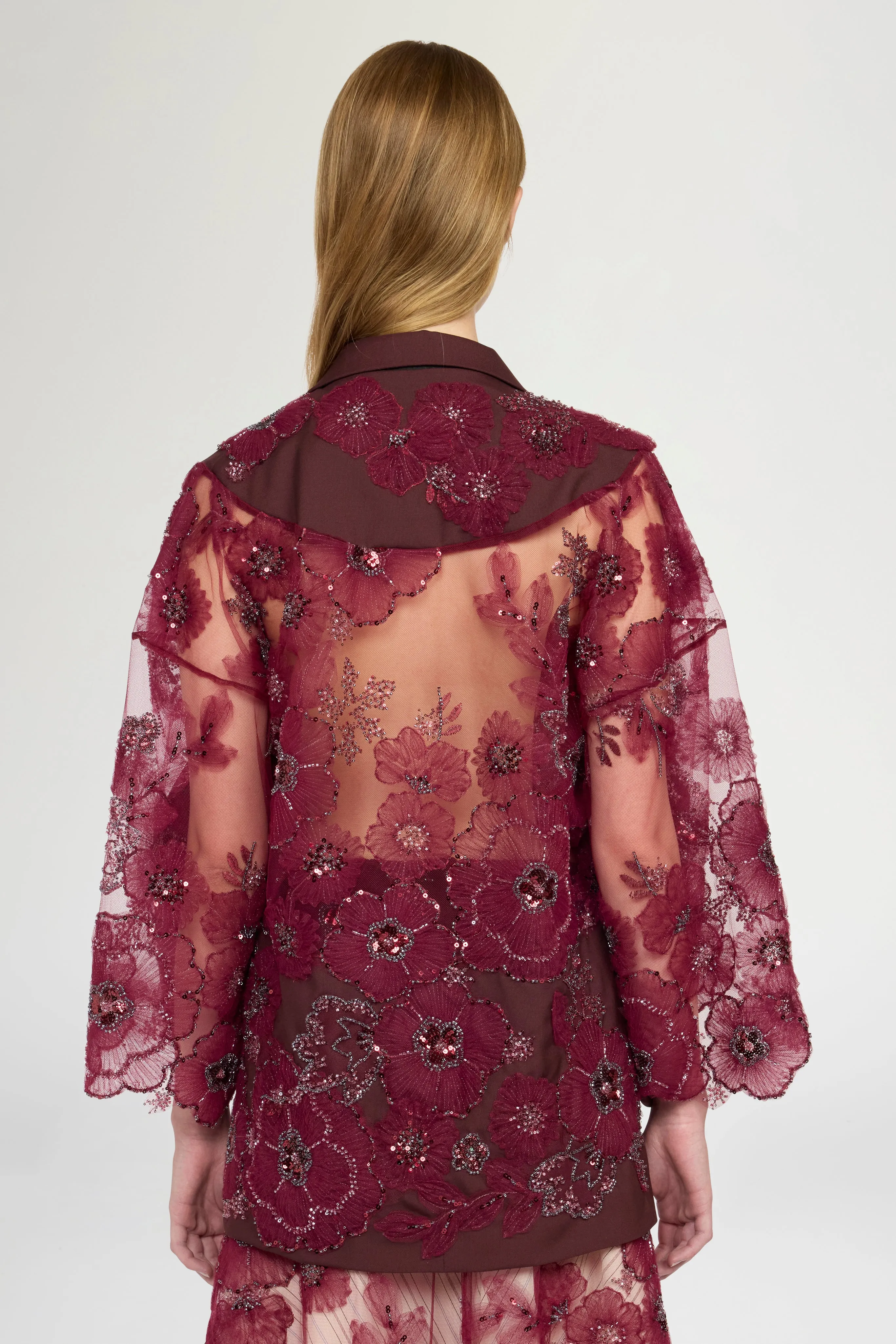Jacket With Embroidered Tulle Kimono Sleeve sold by Antonio Marras product image thumbnail 3