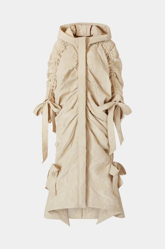 Long Padded Floral-Quilted Parka made by Antonio Marras