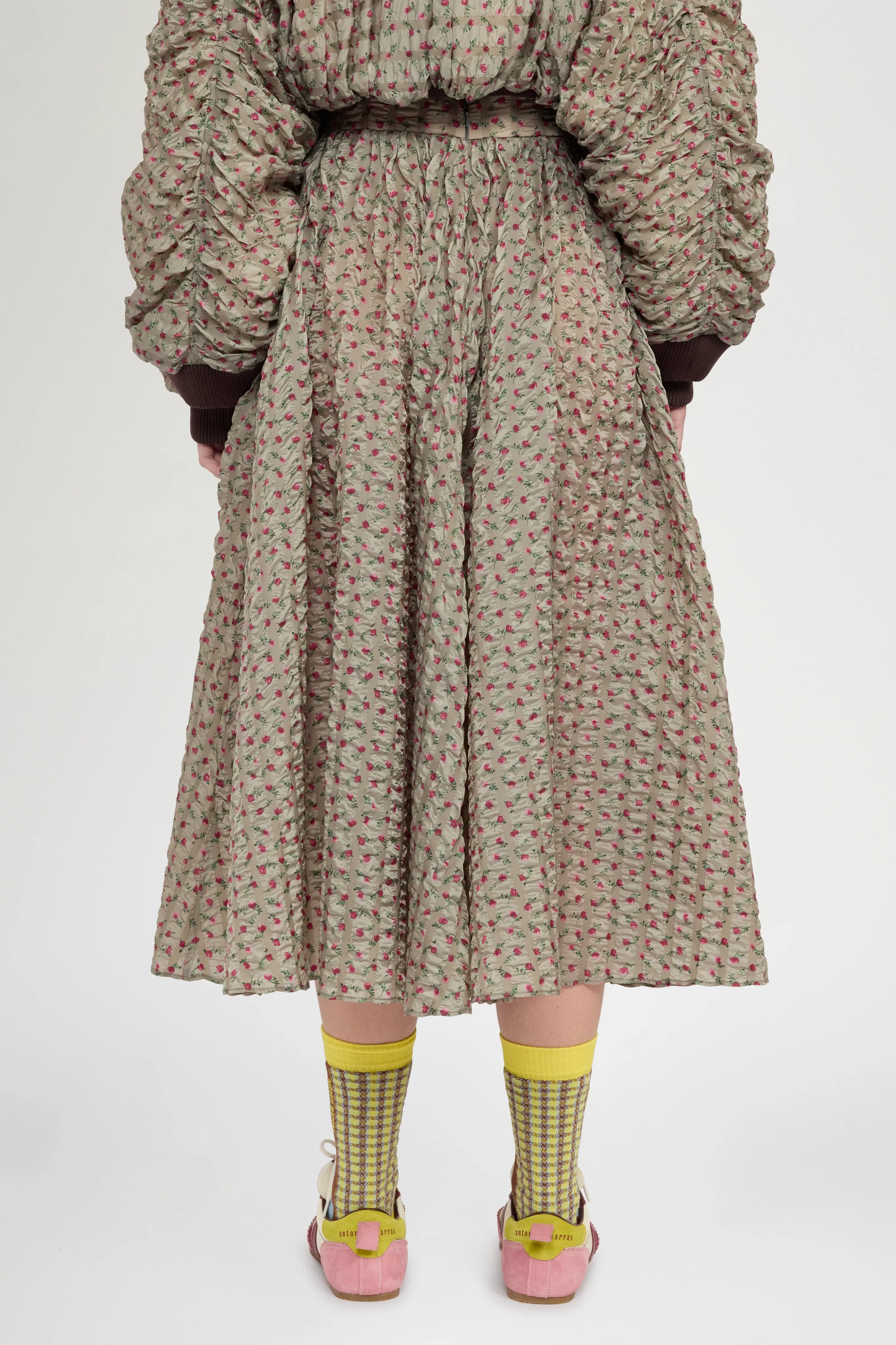 Flared Skirt in Embossed Printed Nylon sold by Antonio Marras product image thumbnail 2