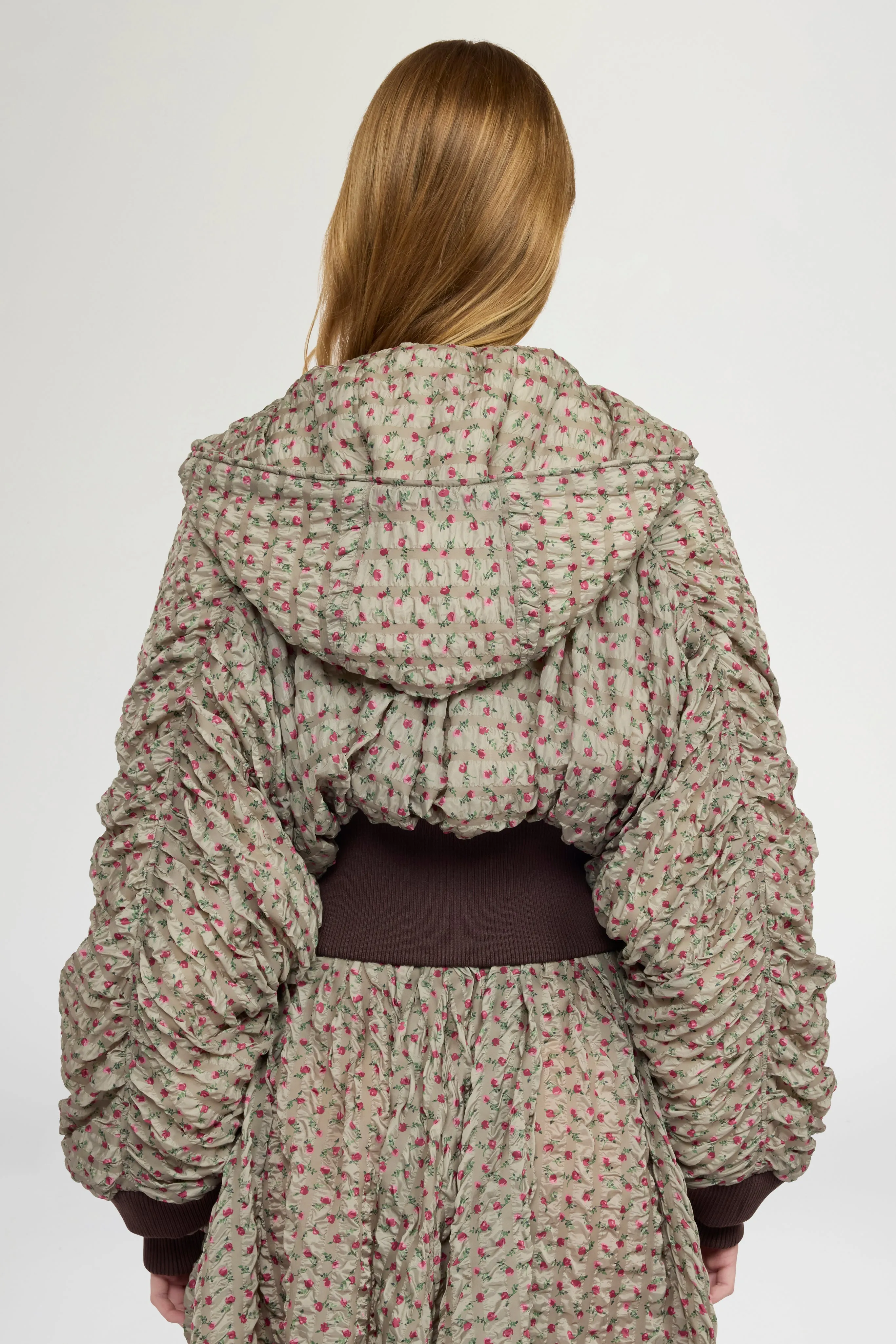 Cropped Bomber in Embossed Printed Nylon sold by Antonio Marras product image thumbnail 3