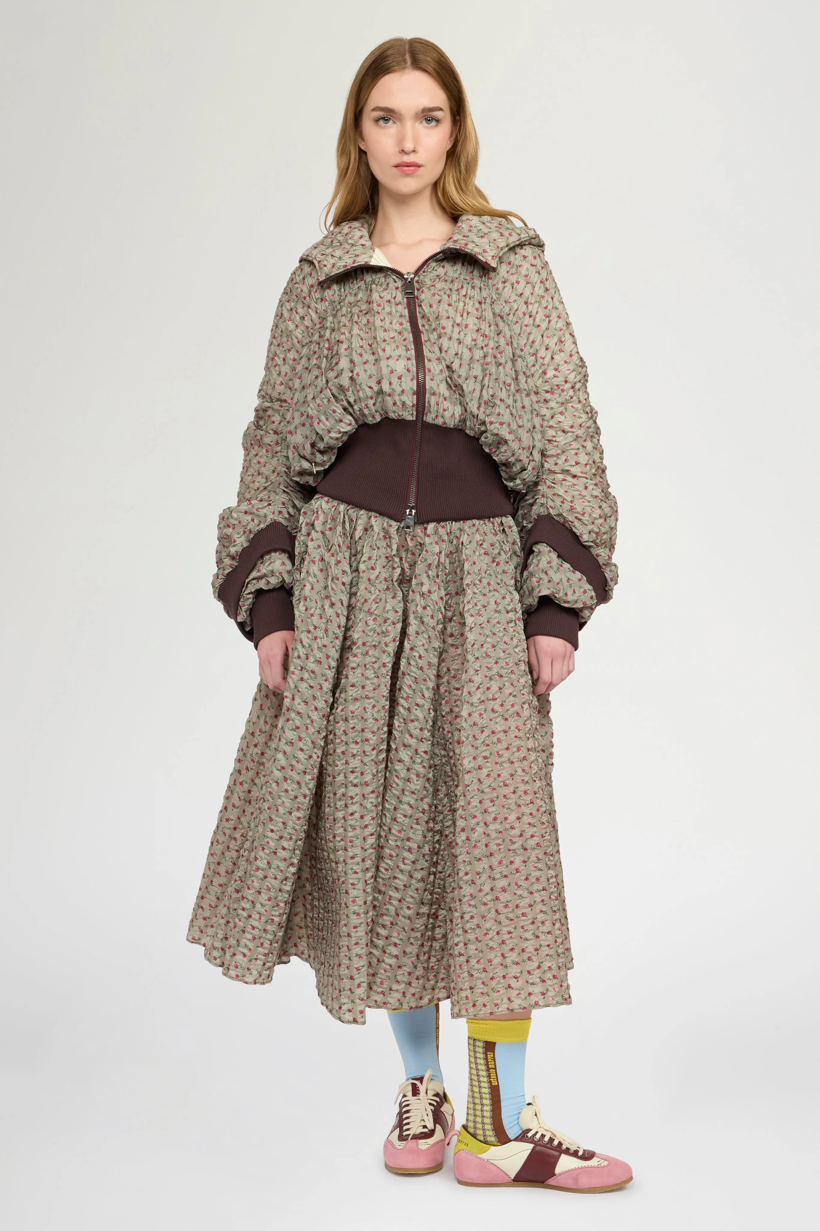Cropped Bomber in Embossed Printed Nylon sold by Antonio Marras product image thumbnail 2