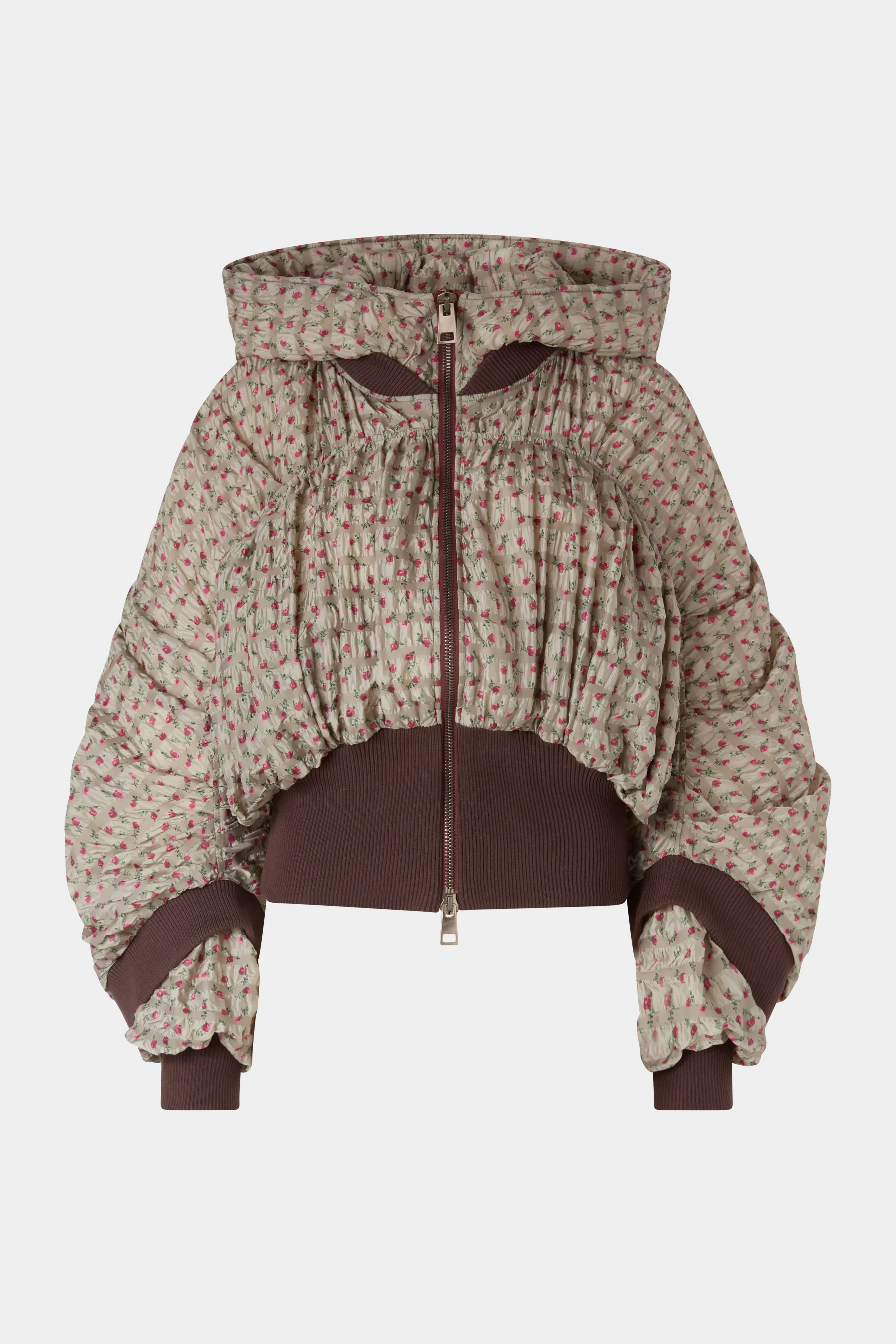 Cropped Bomber in Embossed Printed Nylon sold by Antonio Marras