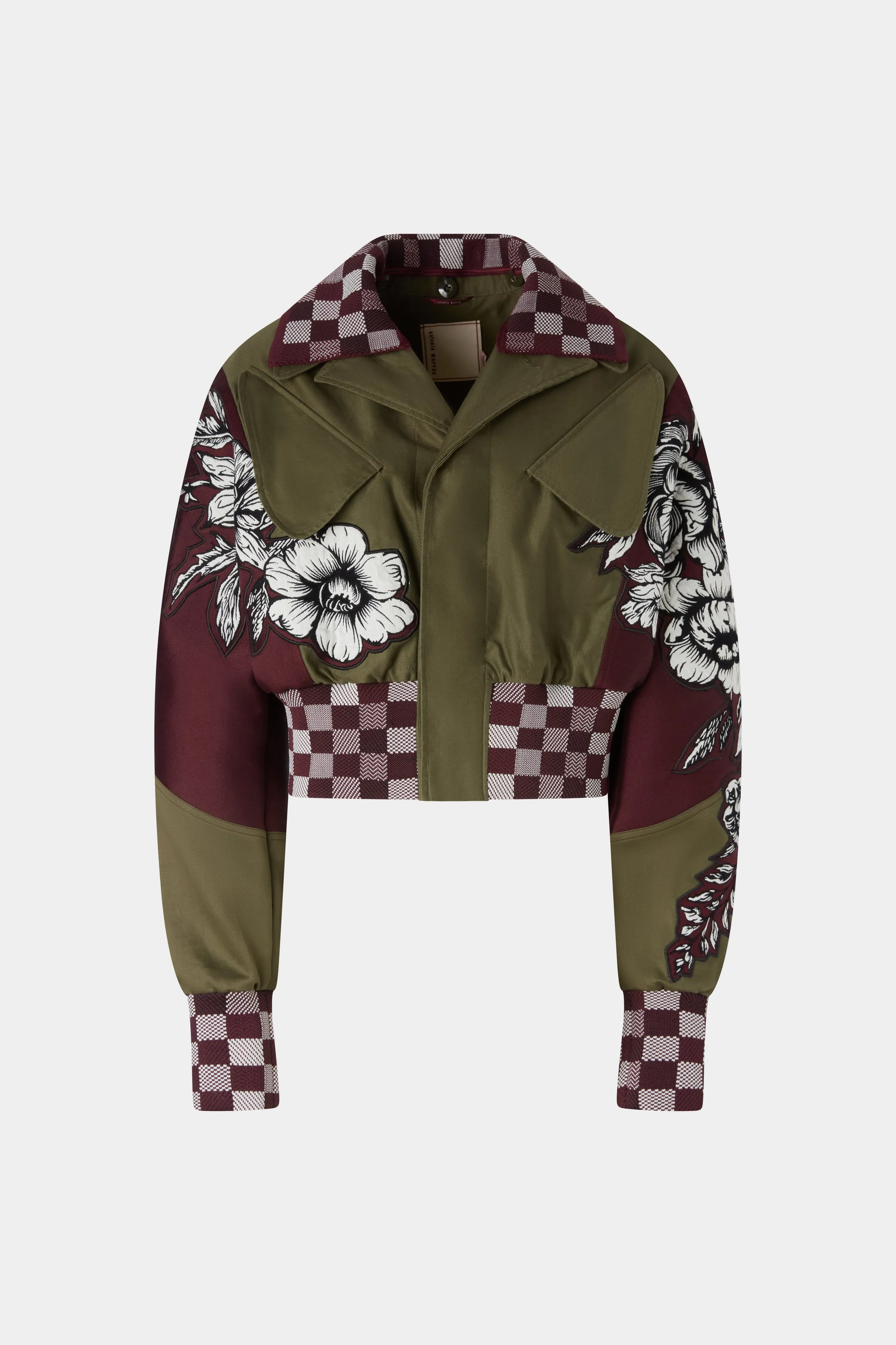 Parka Bomber with Floral Jacquard Details sold by Antonio Marras