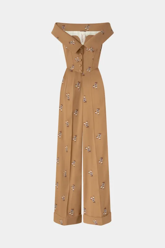 Corset Bodice Wide-Leg Jumpsuit made by Antonio Marras