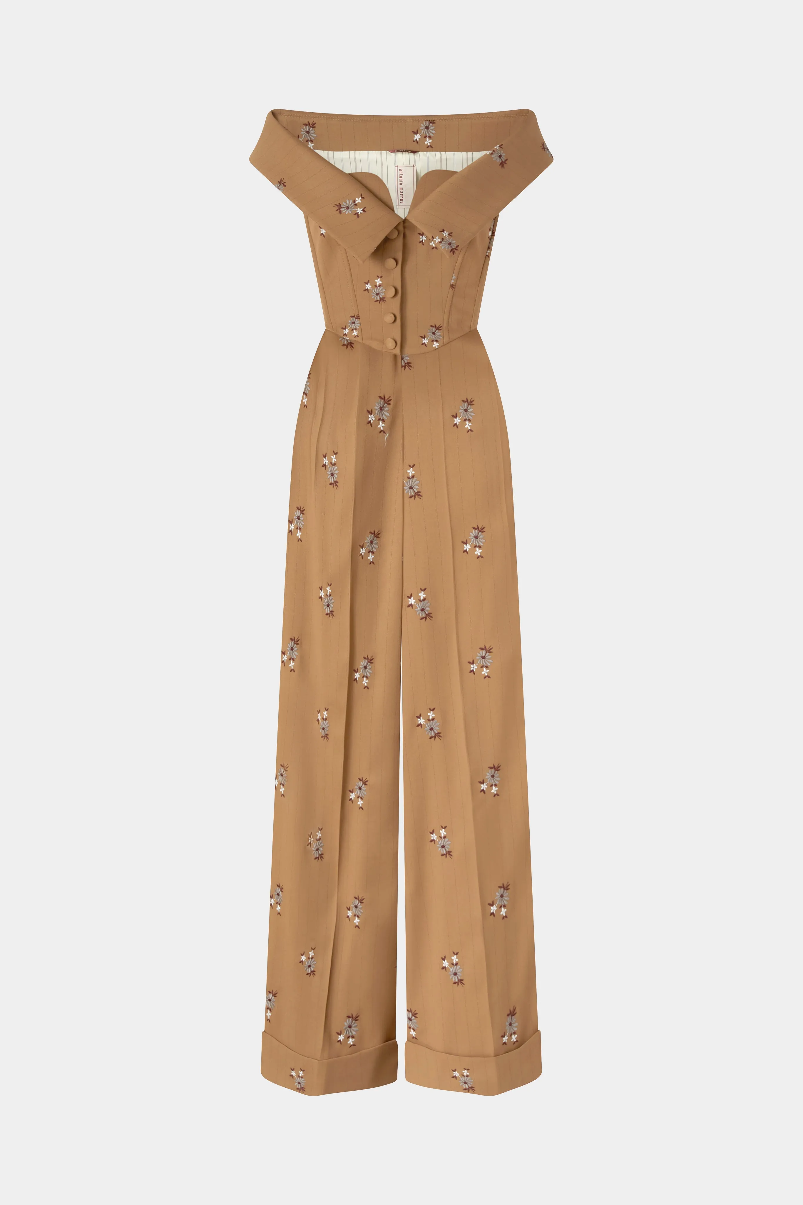 Corset Bodice Wide-Leg Jumpsuit sold by Antonio Marras