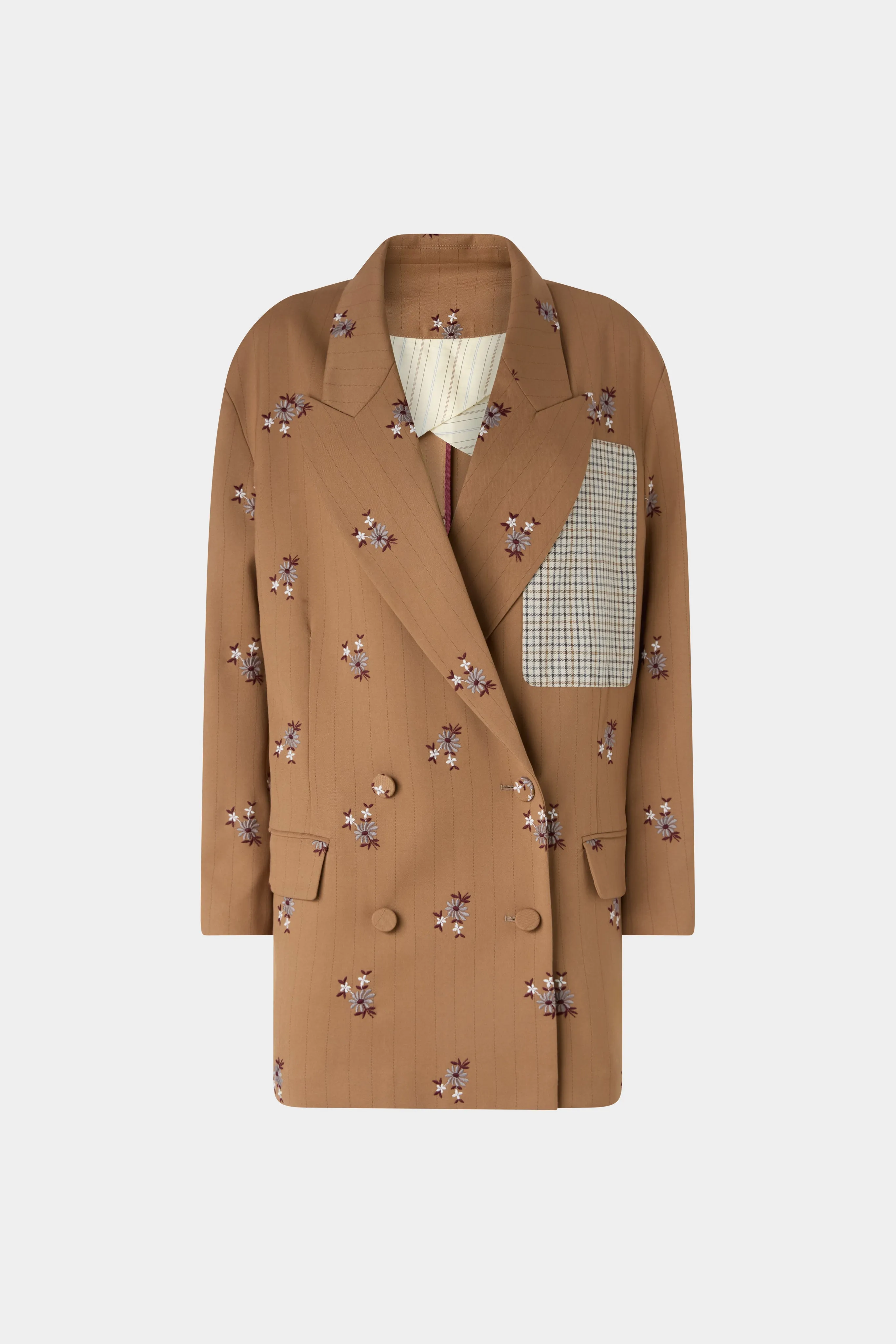 Oversized Tailored Blazer with Embroidery sold by Antonio Marras