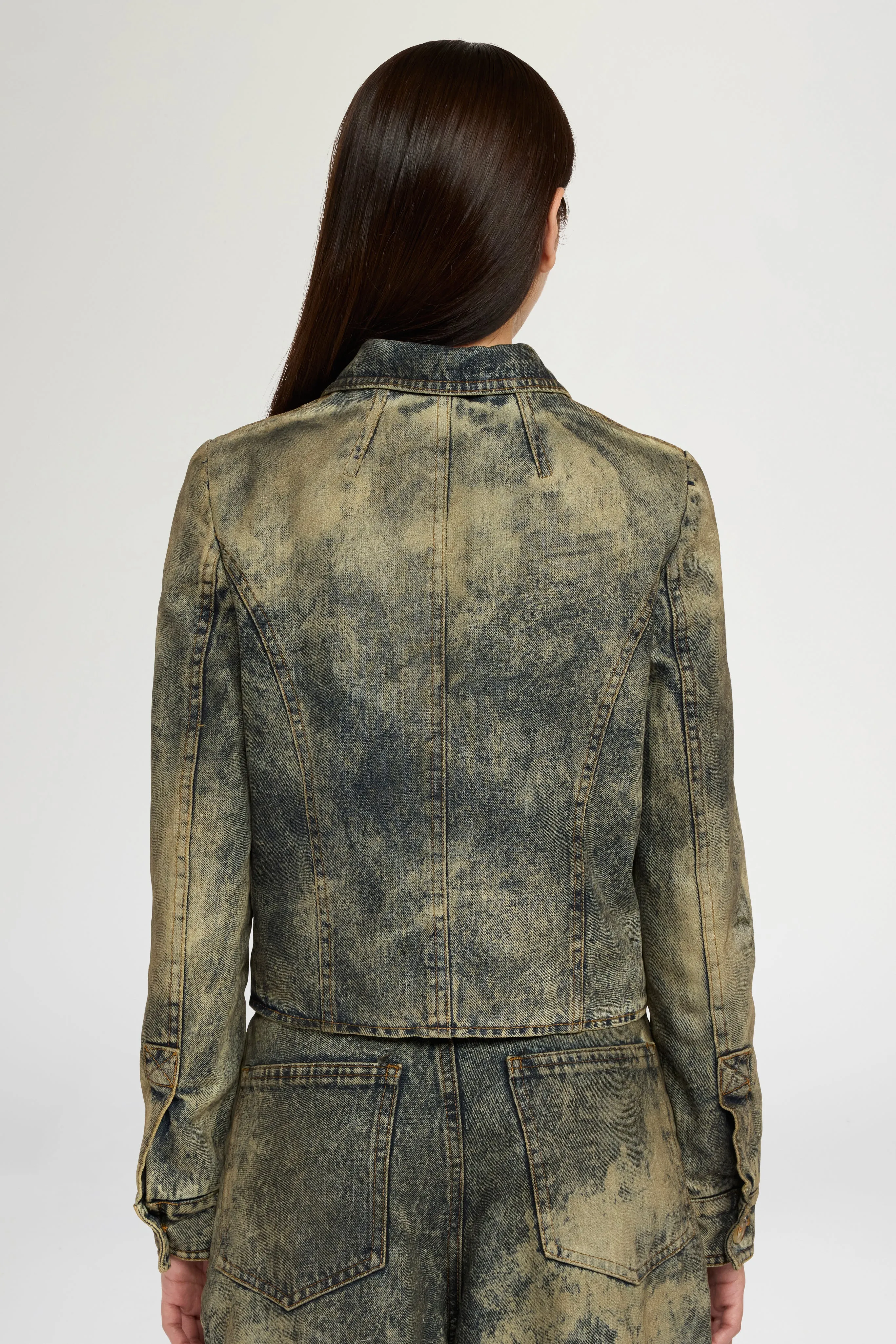 Embellished Slim-Fit Denim Jacket sold by Antonio Marras product image thumbnail 3