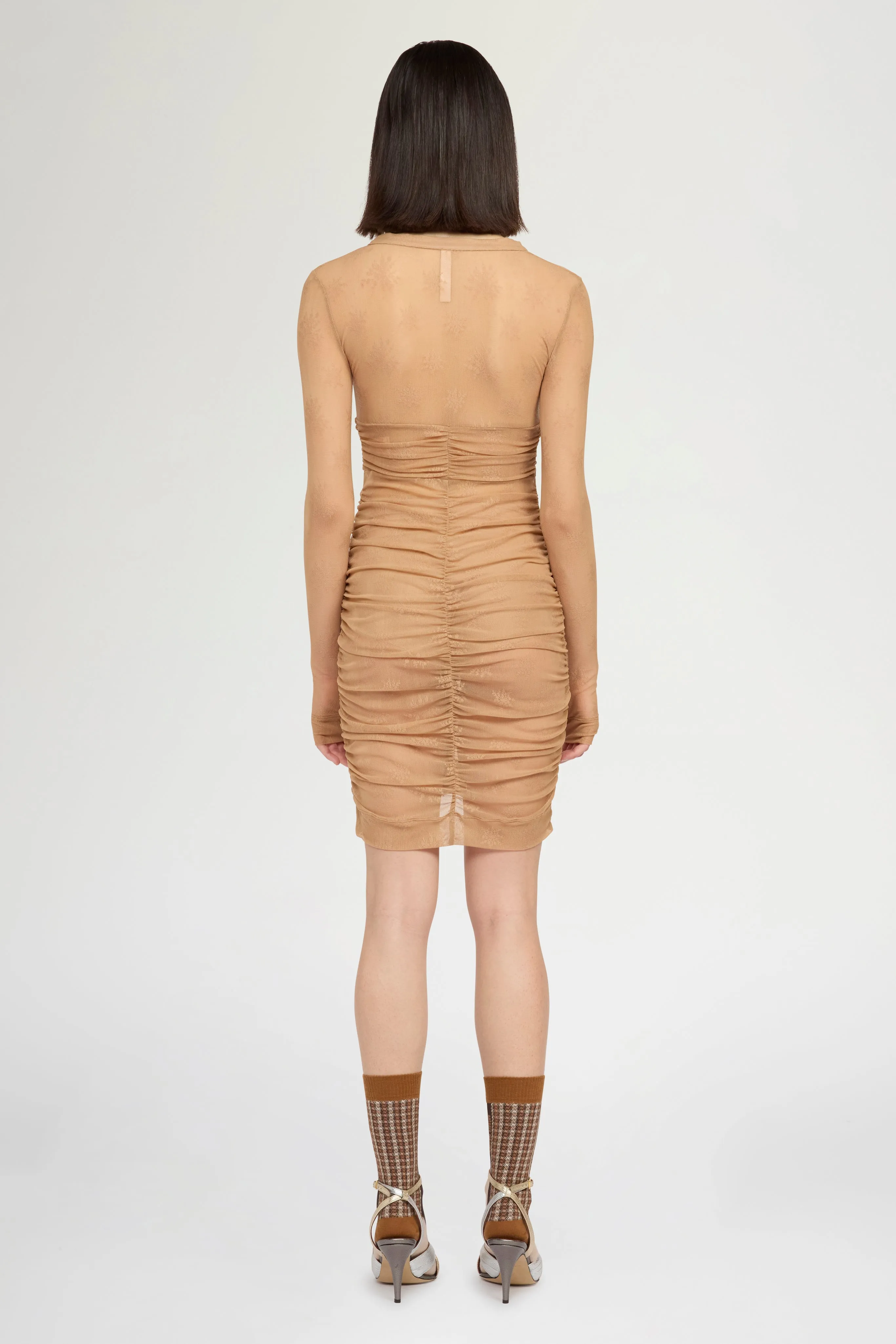 Beige Stretch Lace Dress sold by Antonio Marras product image thumbnail 3