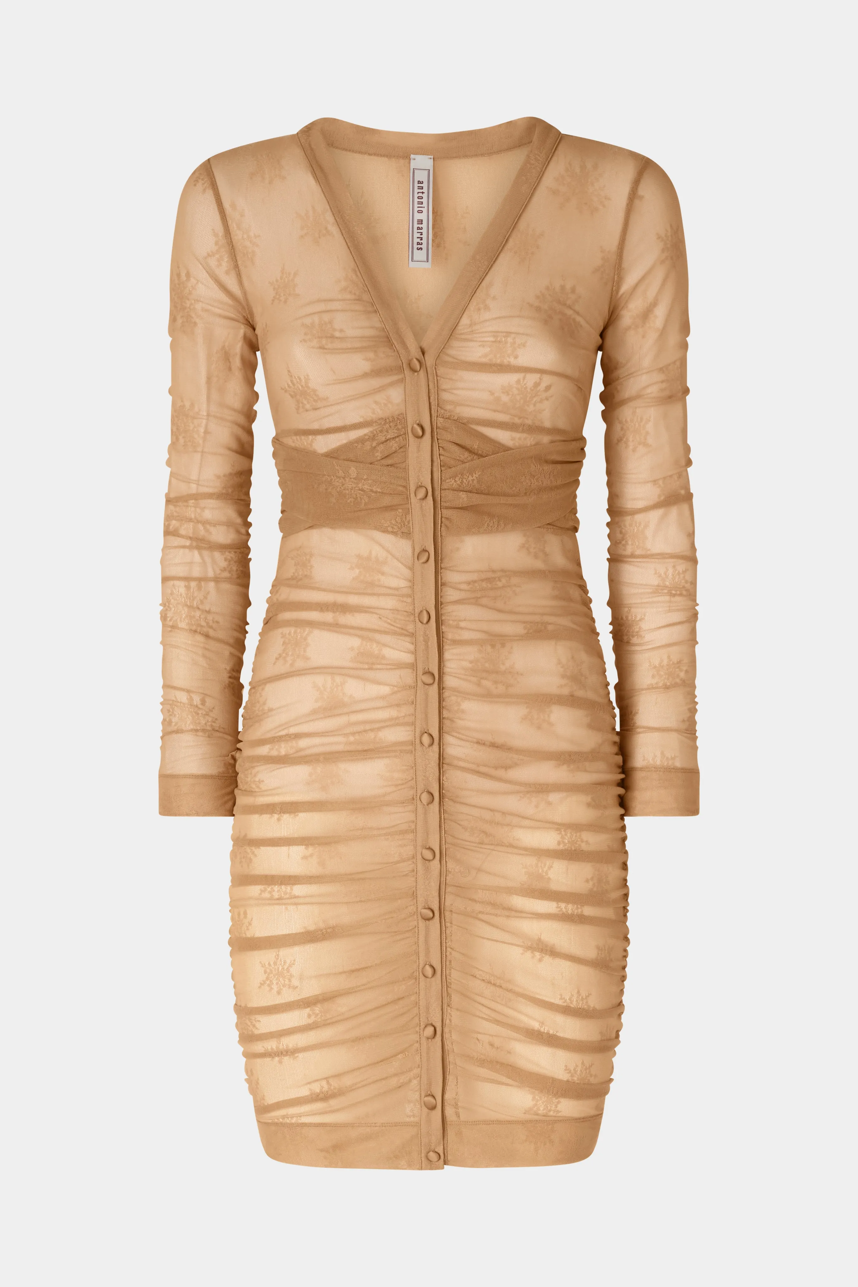 Beige Stretch Lace Dress sold by Antonio Marras