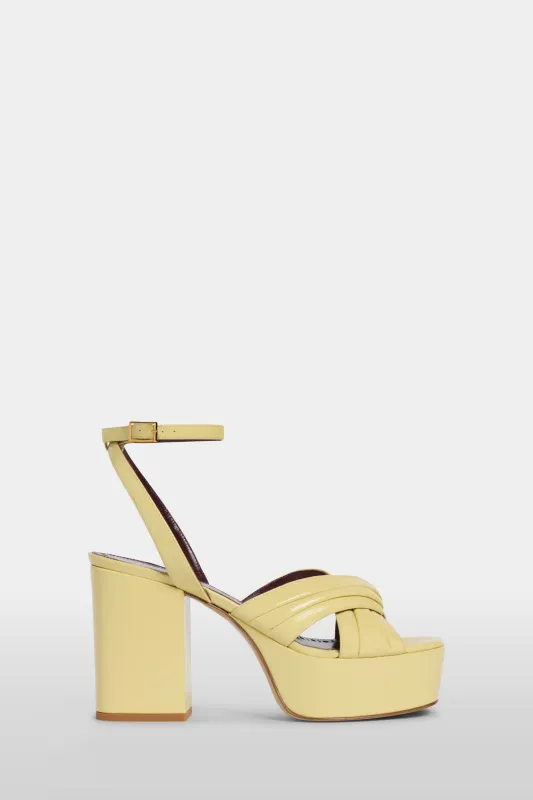 Yellow Patent Leather Dana made by Antonio Marras
