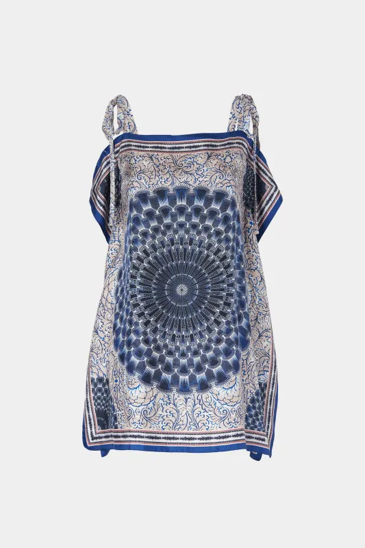 Silk Top with Mandala Print made by Antonio Marras