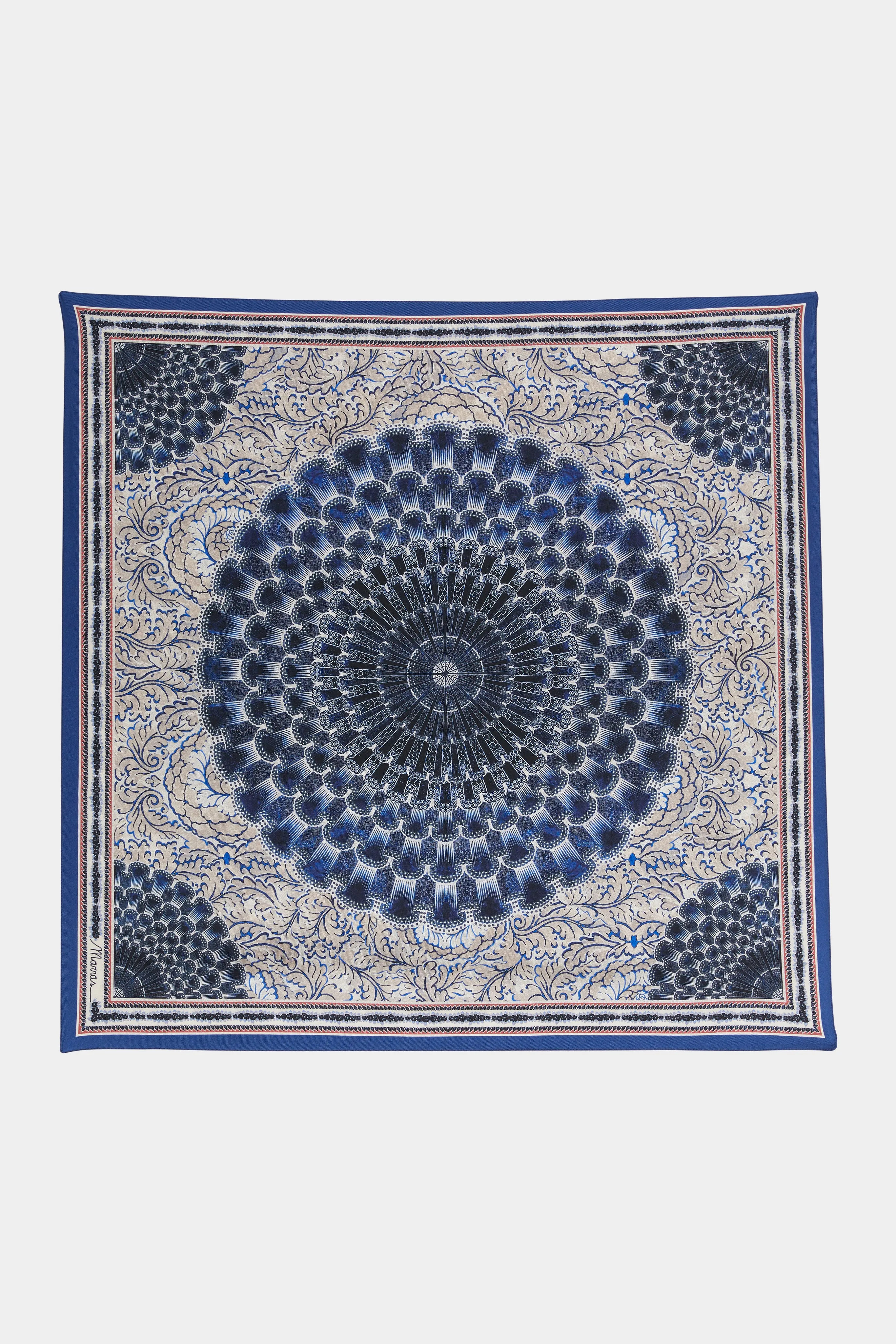 Silk Foulard with Mandala Print sold by Antonio Marras
