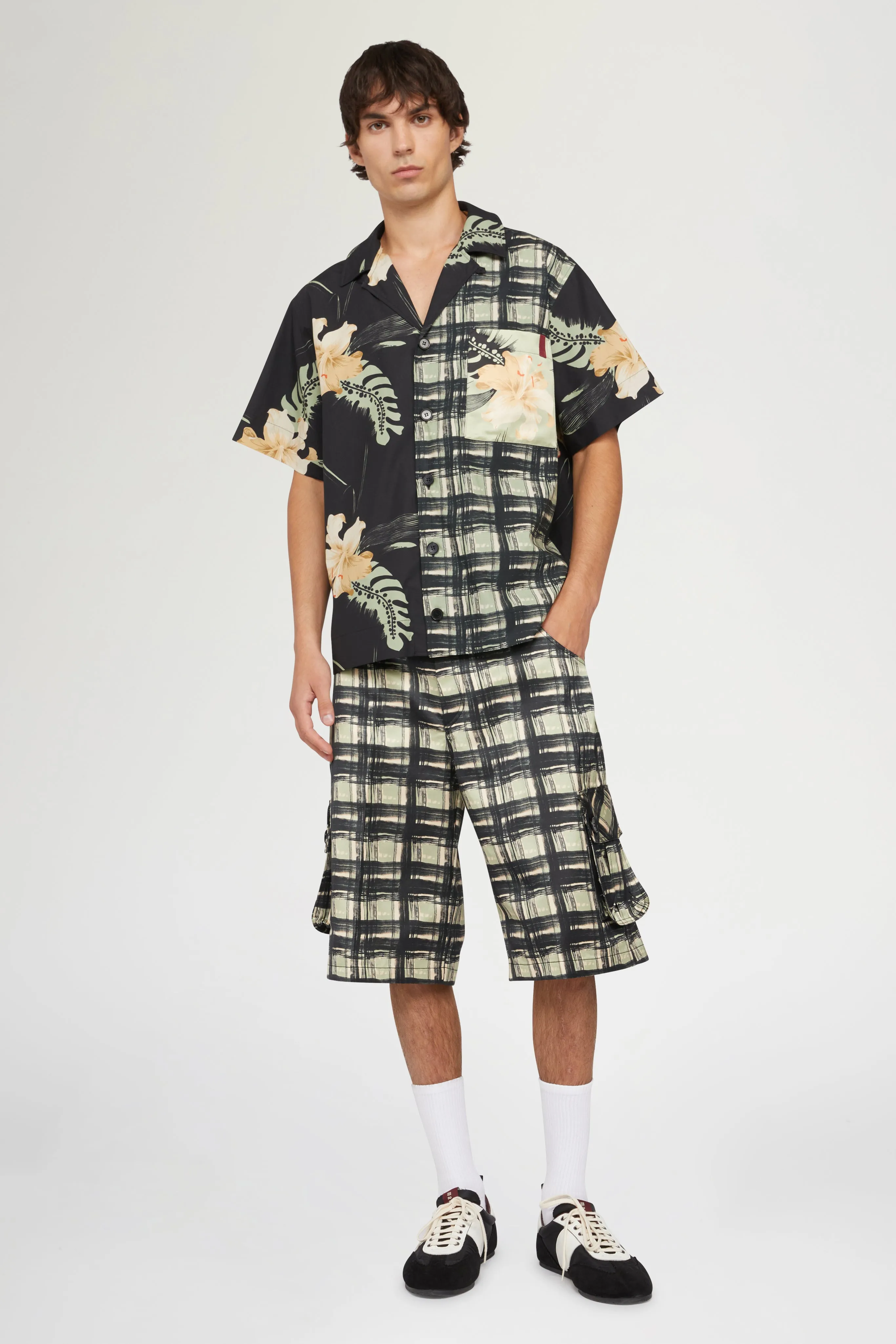 Shirt with Floral & Check print sold by Antonio Marras product image thumbnail 2