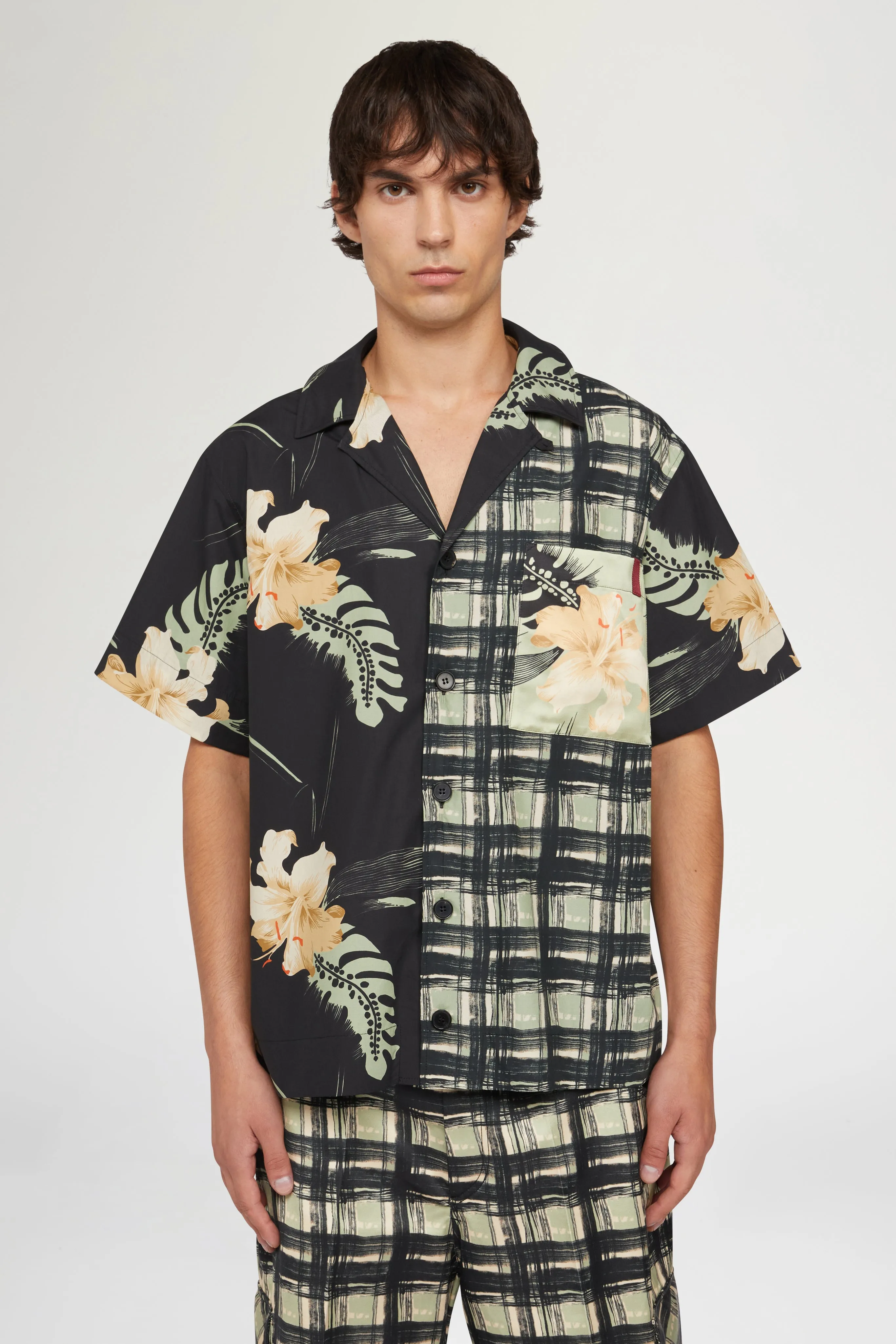 Shirt with Floral & Check print sold by Antonio Marras product image thumbnail 3