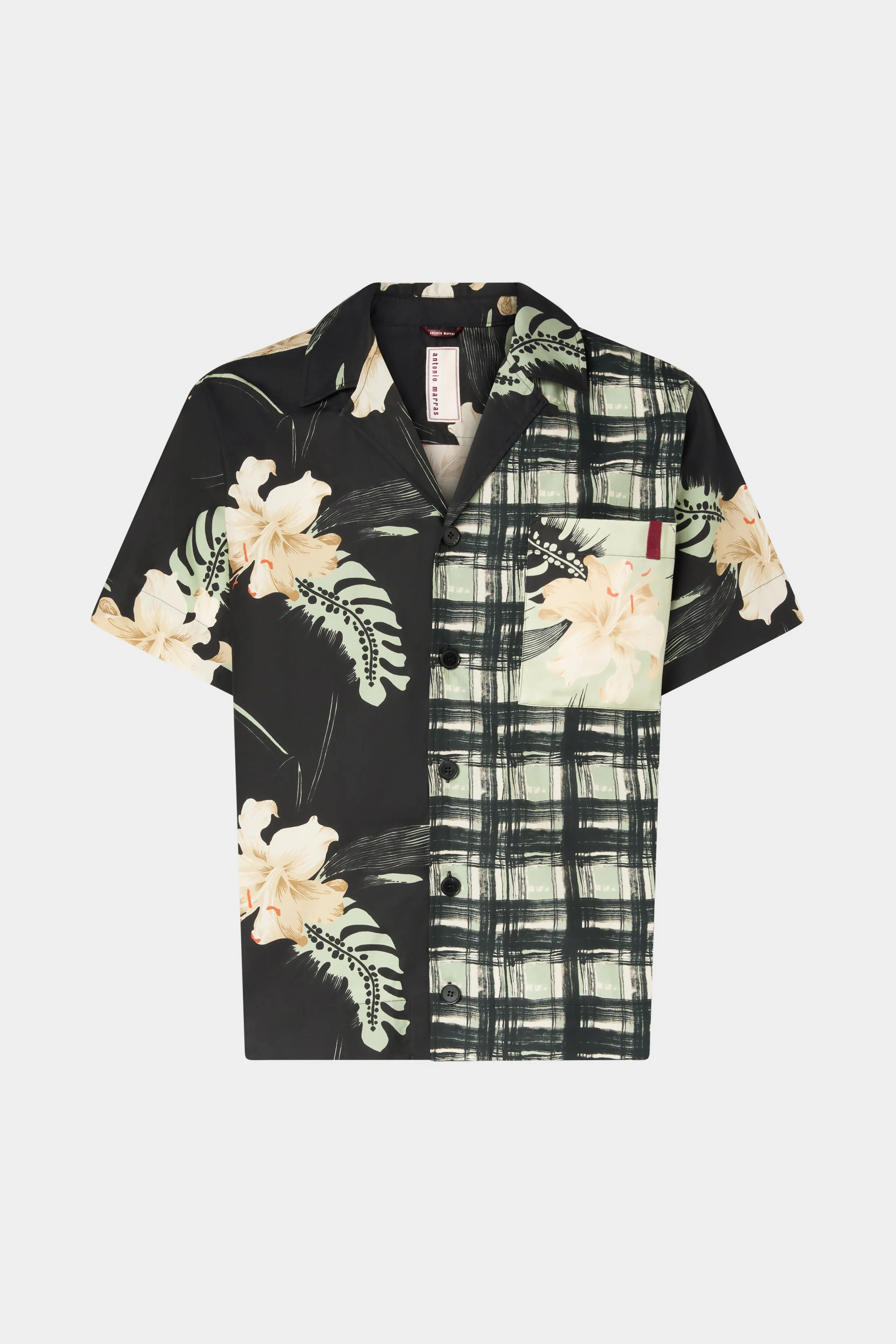 Shirt with Floral & Check print sold by Antonio Marras